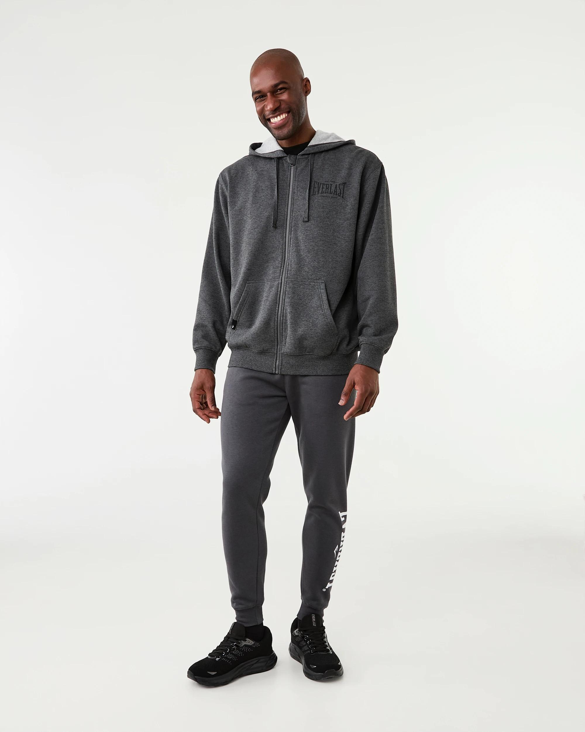 8 Everlast Mens Block Trackpants Robustgrey, 8 of 8