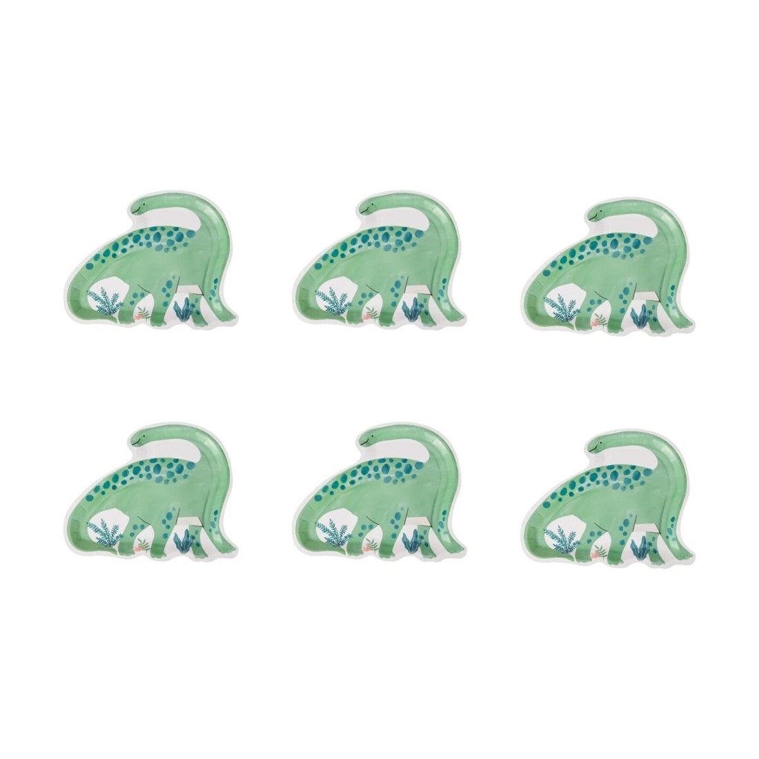 2 6 Piece Dinosaur Shaped Serving Platters, 2 of 7