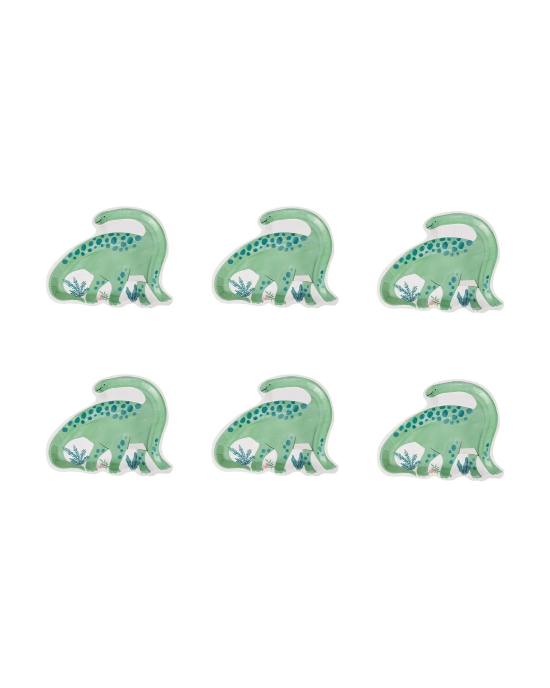 2 6 Piece Dinosaur Shaped Serving Platters, 2 of 7