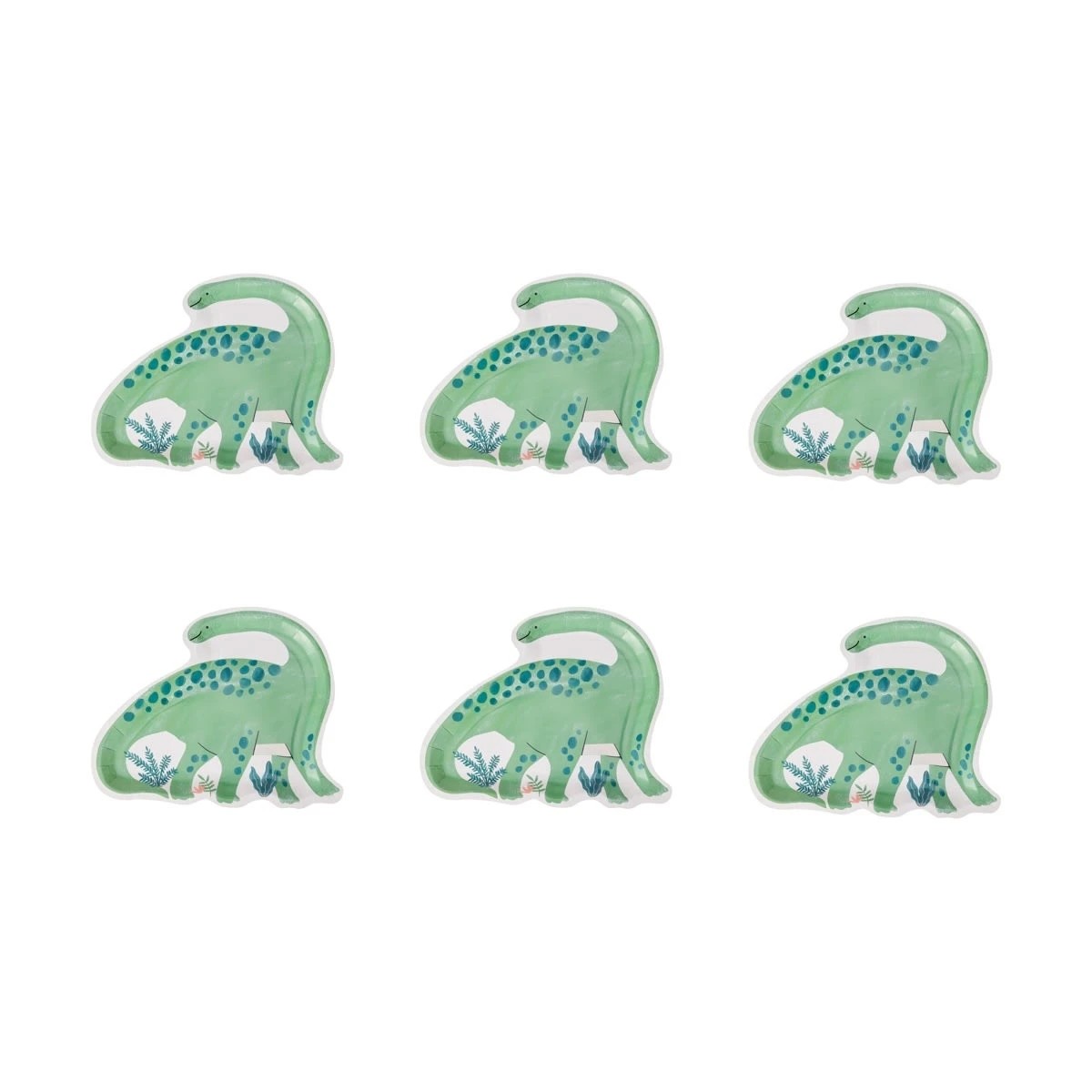 2 6 Piece Dinosaur Shaped Serving Platters, 2 of 7