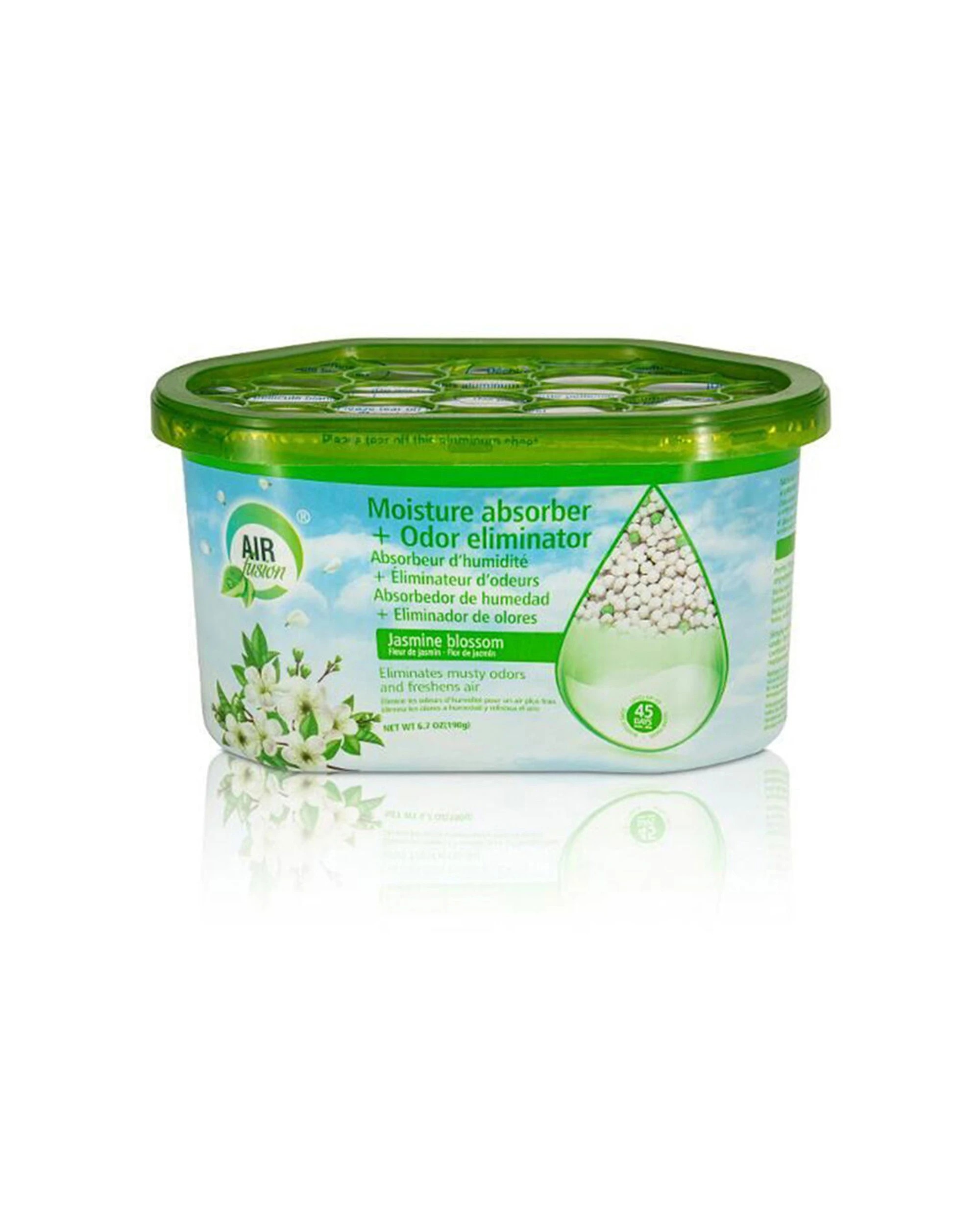 2 Air Fusion 24PK Moisture Absorber Odour Eliminator 189g Jasmine Scent - White, 2 of 3