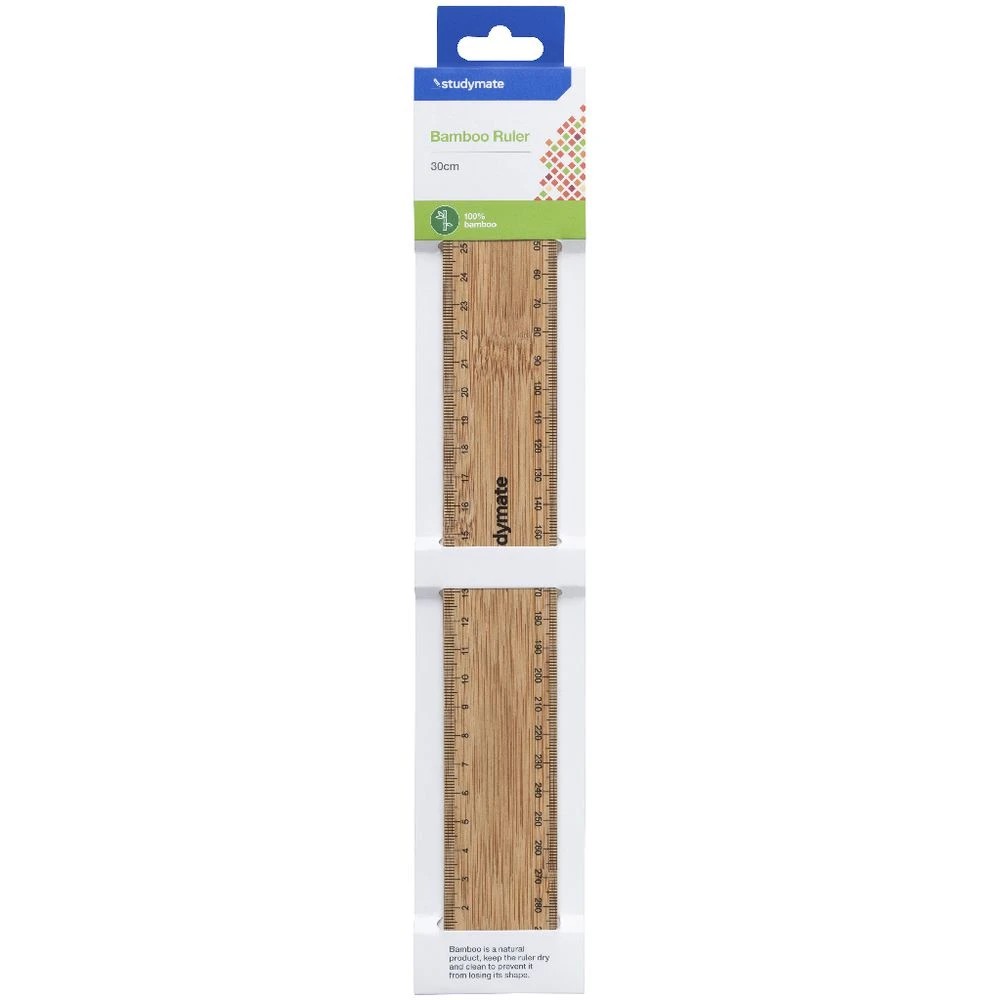 3 Studymate Bamboo Ruler 30cm, 3 of 3