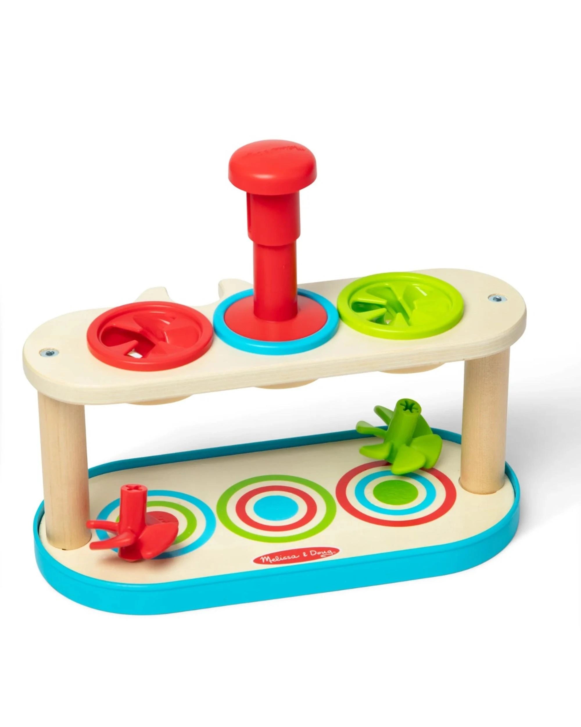 5 Melissa and Doug Match and Push Spinning Tops, 5 of 6