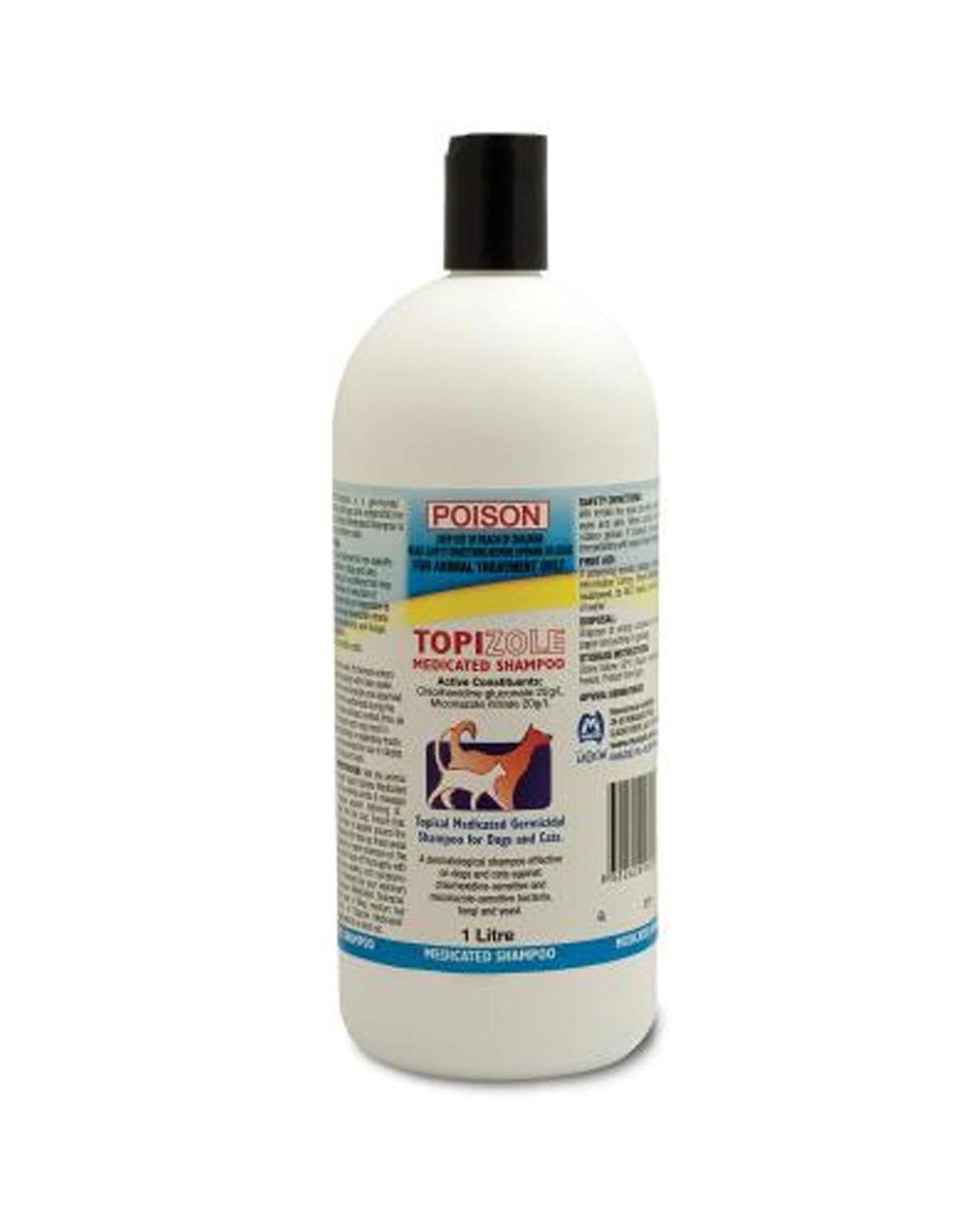 1 Fidos Topizole Medicated Antibacterial Shampoo For Dogs & Cats 1L, 1 of 1