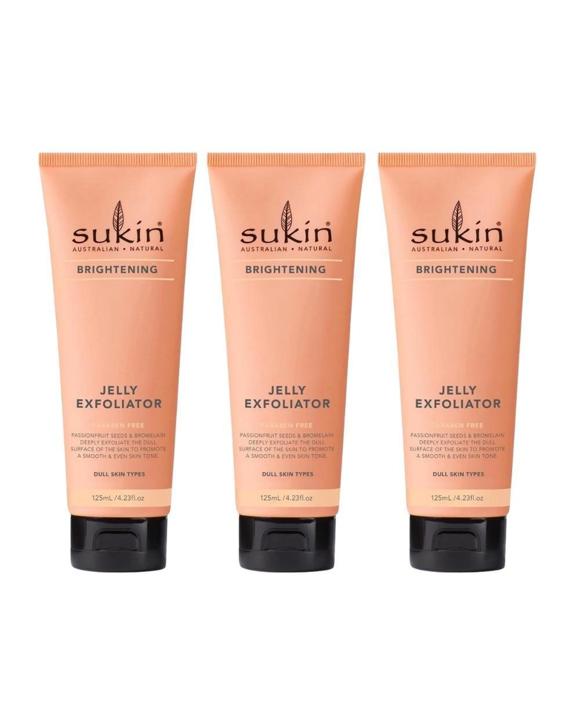 Sukin 3 x Brightening Jelly Exfoliator 125mL