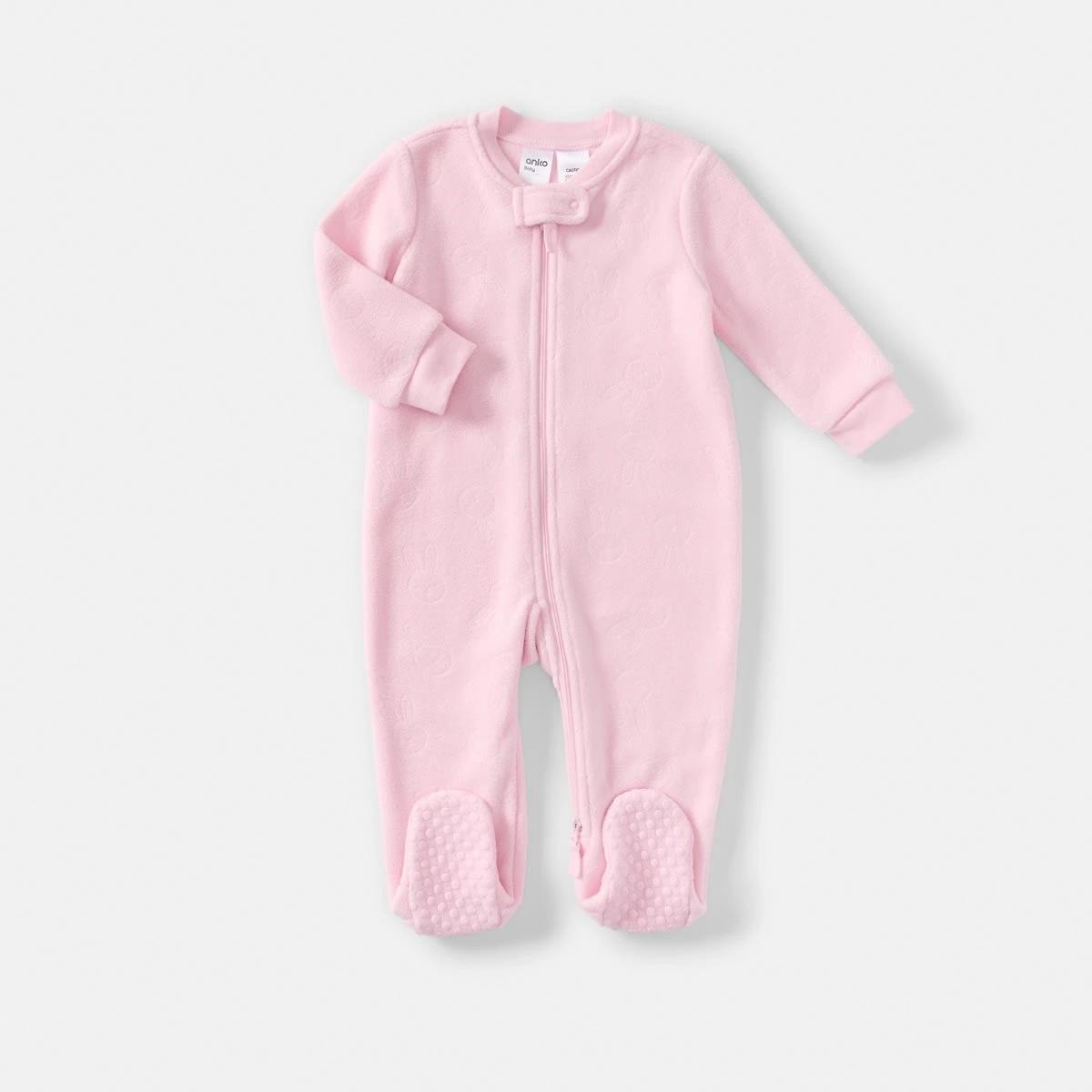 1 Fluffy Pramsuit Pnk Bunny, 1 of 4