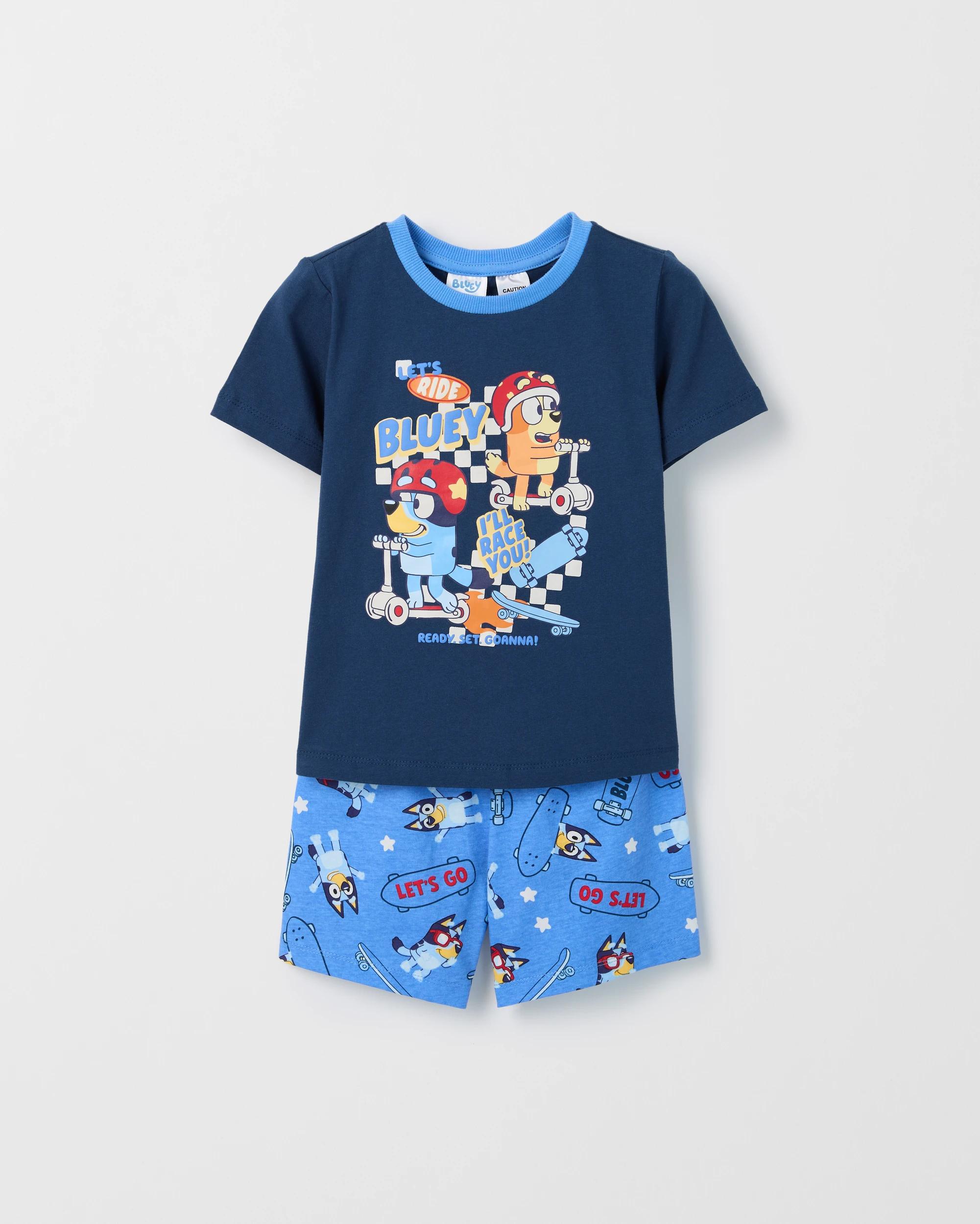 2 Bluey Australian Cotton 2 Pack Younger Boys Pyjama Set BLUEY, 2 of 7
