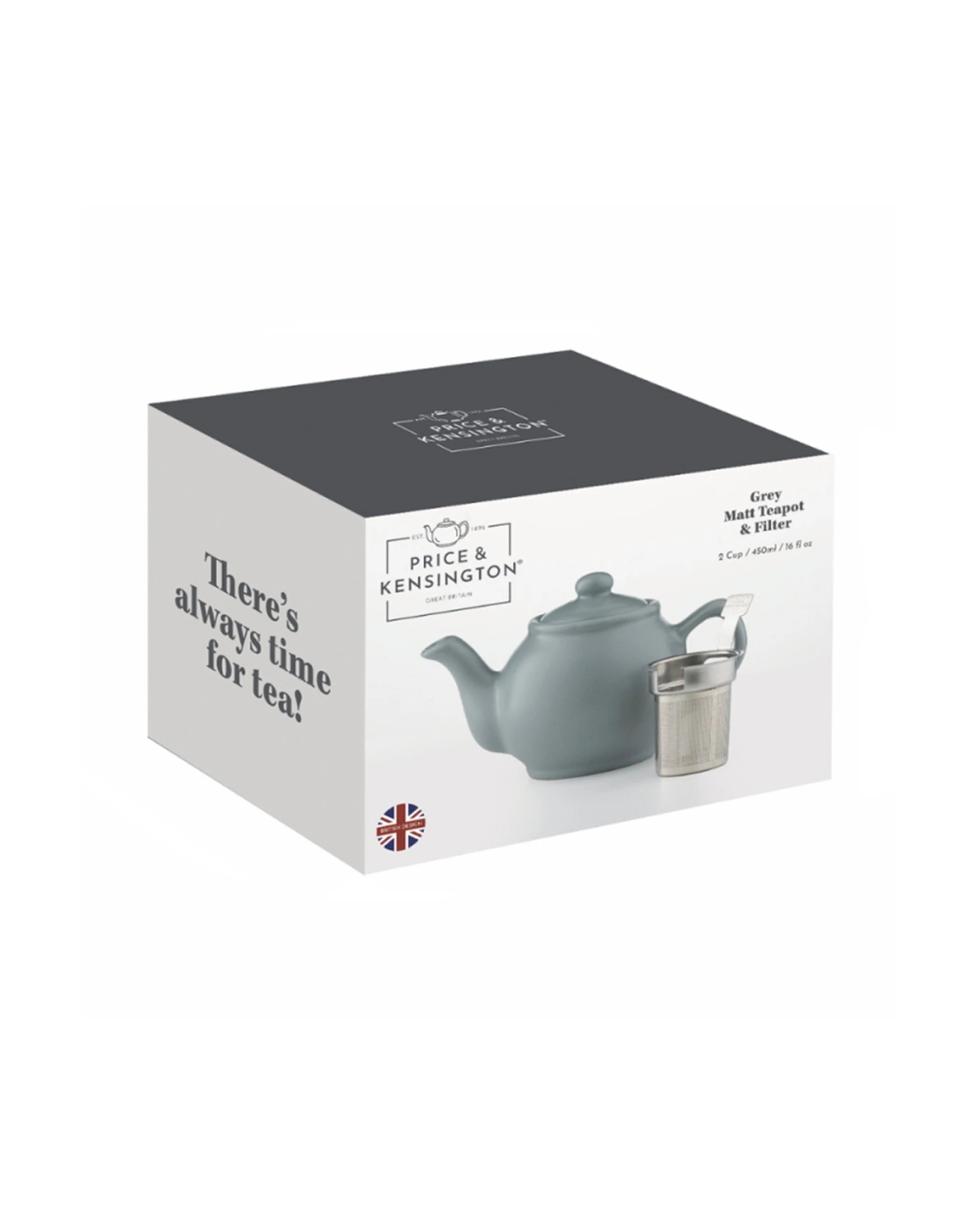 2 Price And Kensington Teapot 6 Cup Stoneware Dishwasher Microwave Safe - Grey, 2 of 2