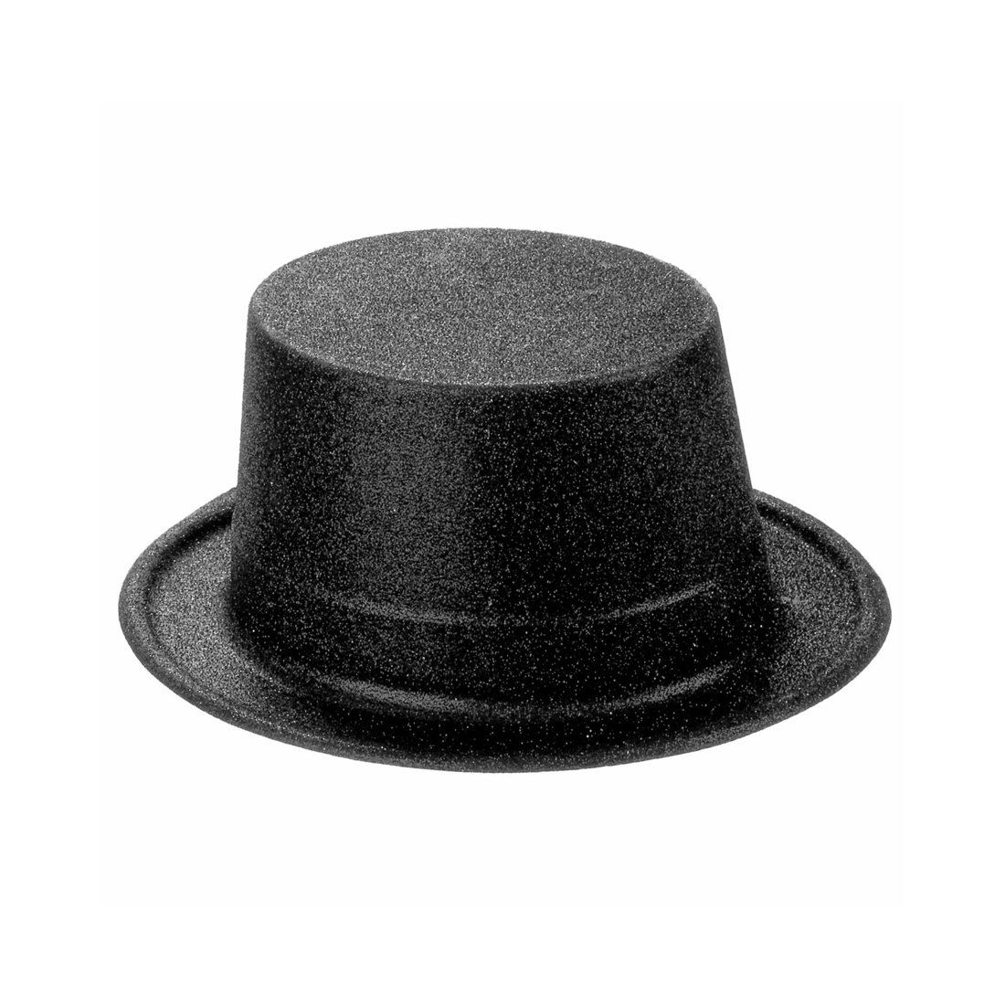1 JD Party Black Glitter Top Hat, 1 of 1