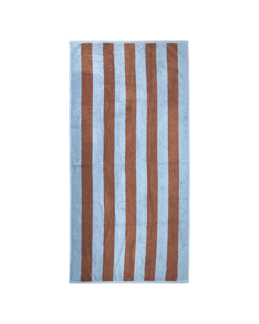 3 Stripe Cotton Bath Towel - Brown, 3 of 5
