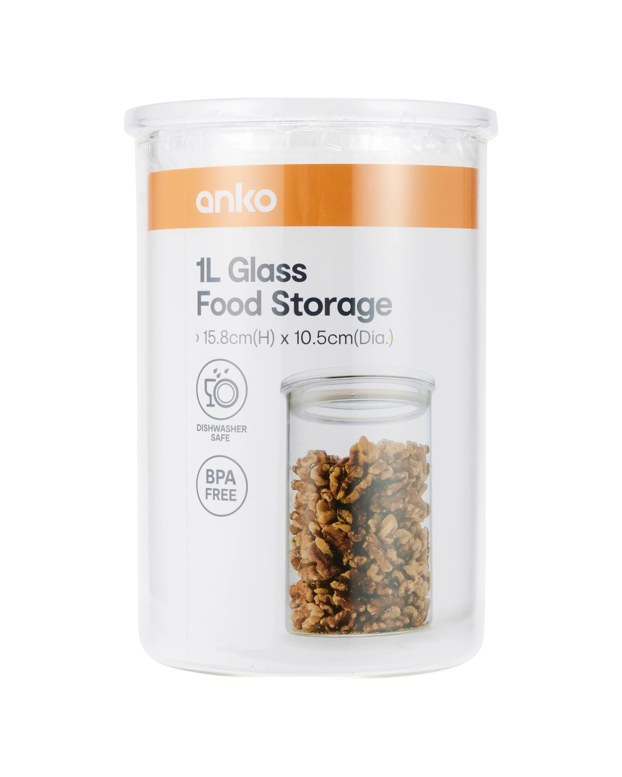 5 1L Glass Food Storage, 5 of 5