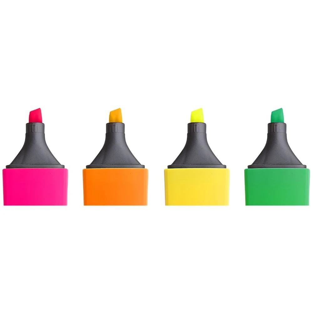 4 J.Burrows Chisel Highlighters Assorted 12 Pack, 4 of 4