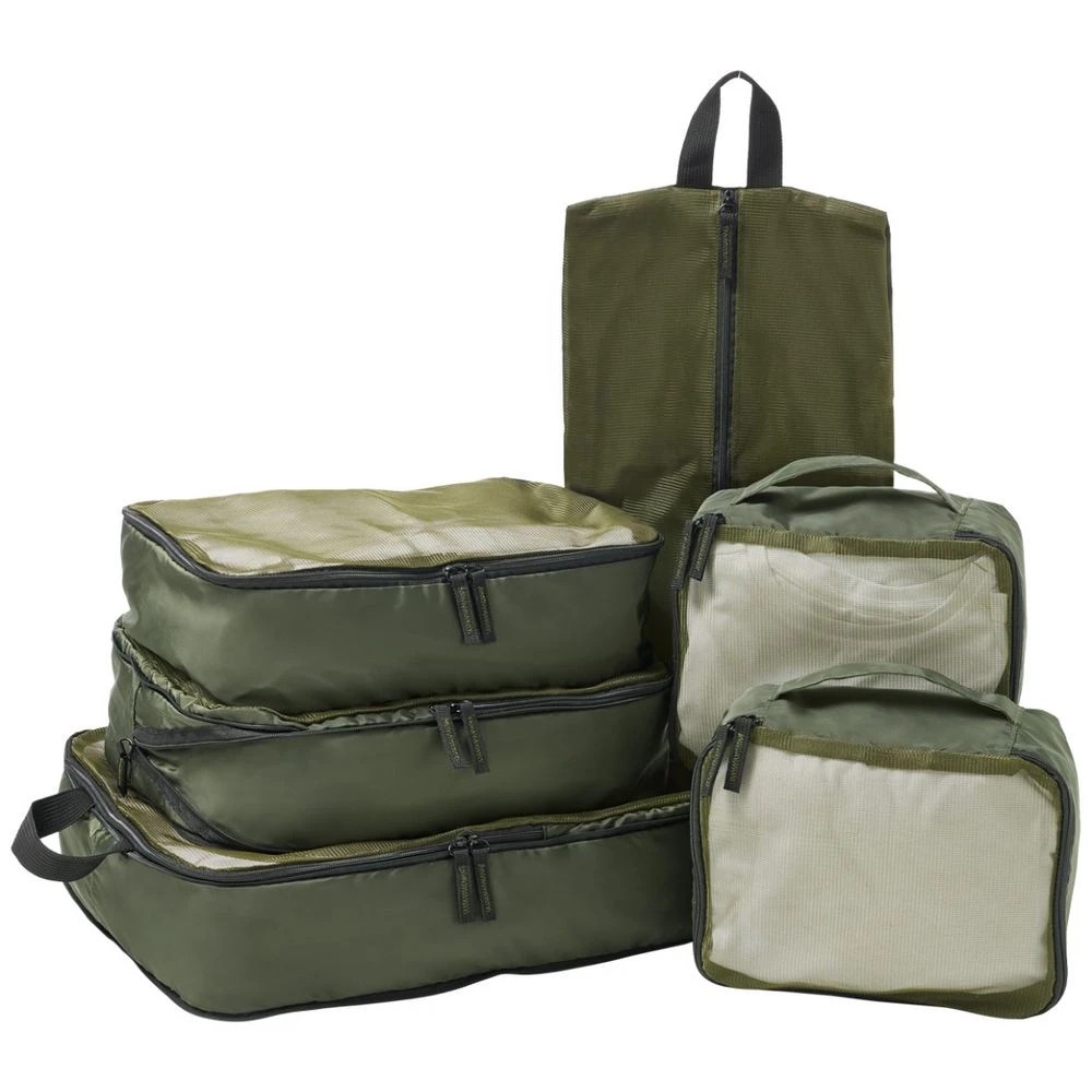 1 Otto On The Go Packing Cubes 6 Pack Green, 1 of 6