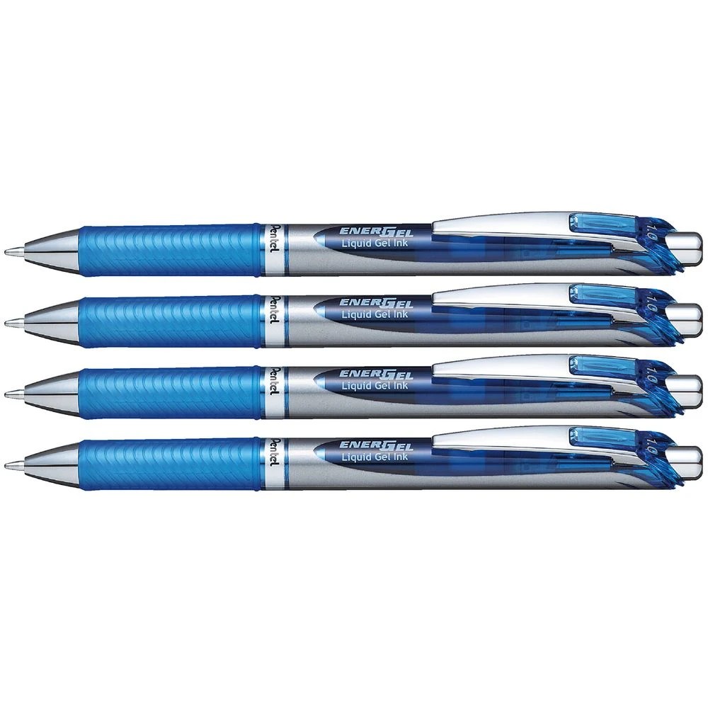 2 Pentel Energel BL80 Gel Pens 1mm Blue 4 Pack, 2 of 2