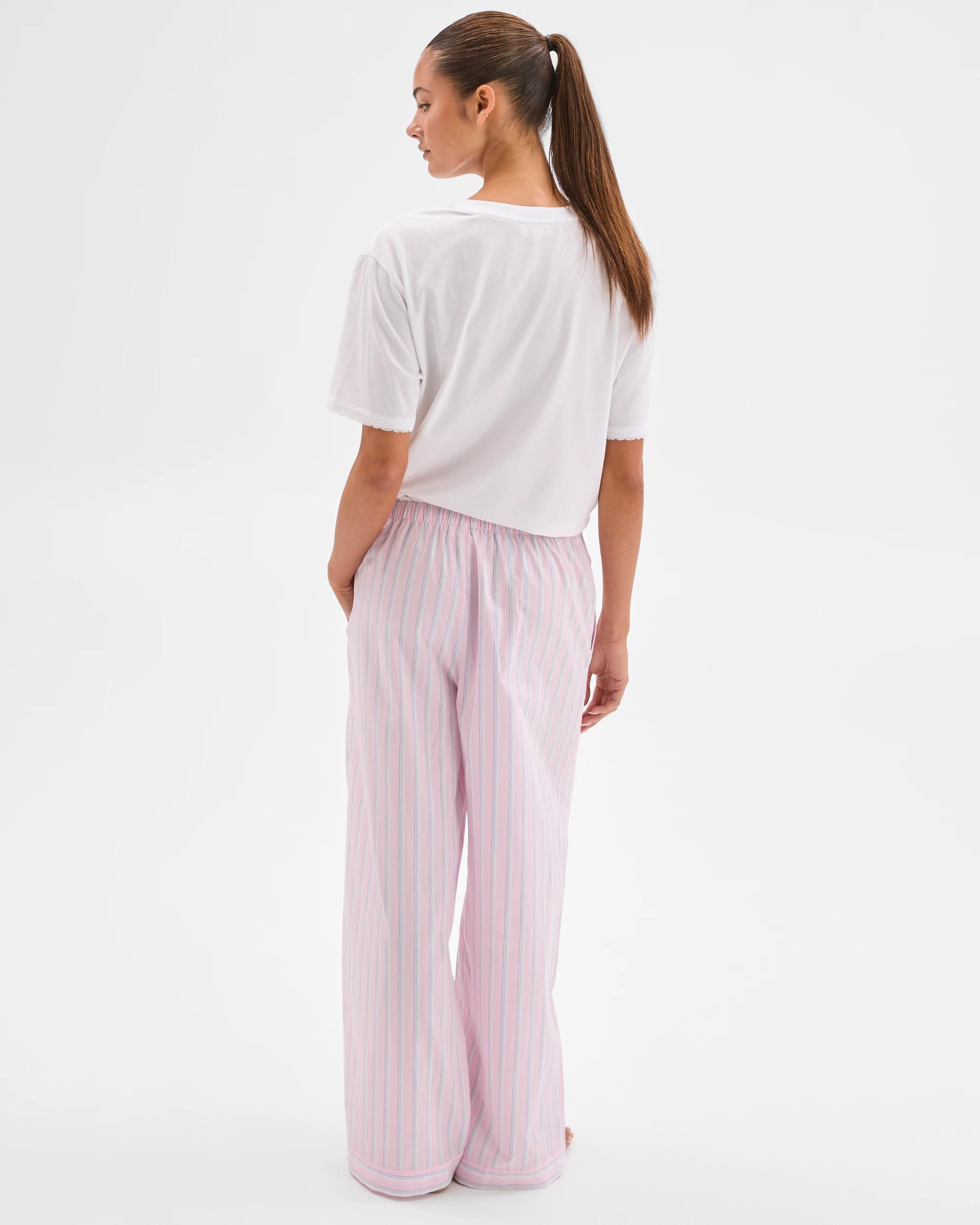 7 Lily Loves Australian Cotton Sleep Pants PINK STRIPE, 7 of 7