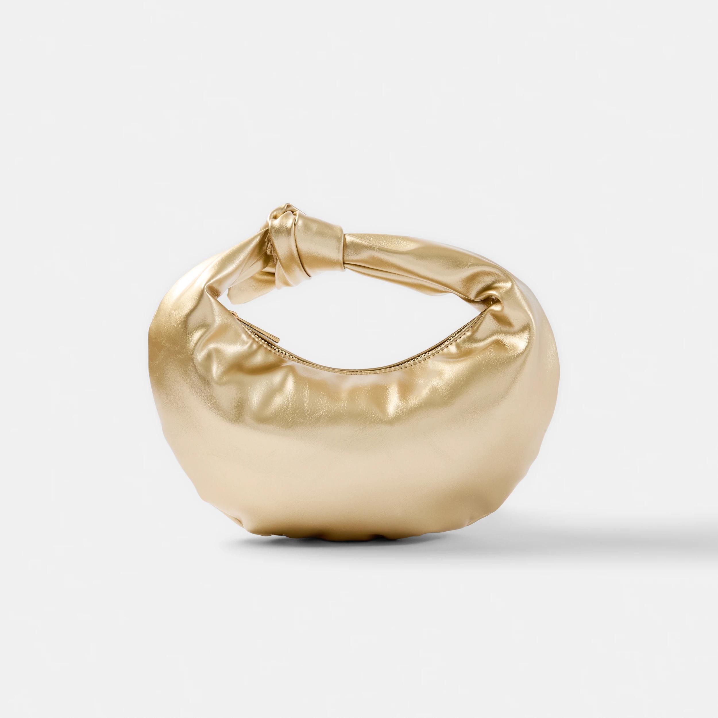 2 Mini Knot Clutch Gold, 2 of 7