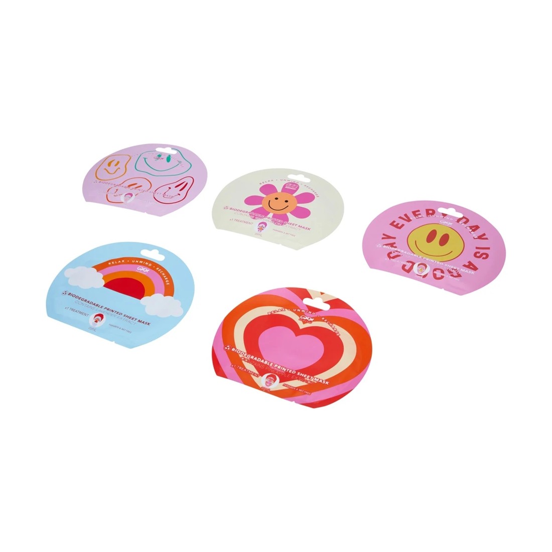 3 OXX Skincare 5 Pack Funky Vibes Printed Sheet Mask, 3 of 5
