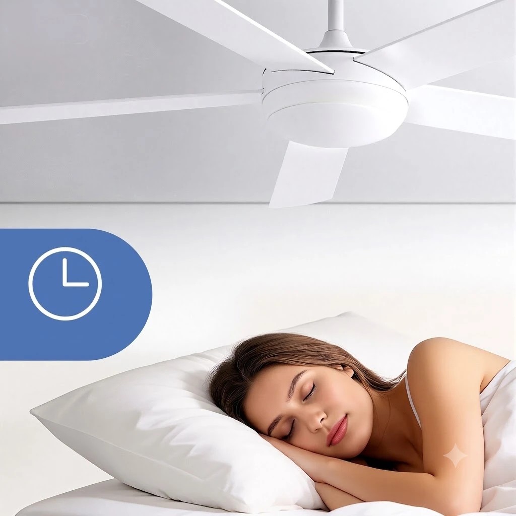8 Devanti 52'' Ceiling Fan 3 Blades DC Motor w/Light w/Remote - White, 8 of 8