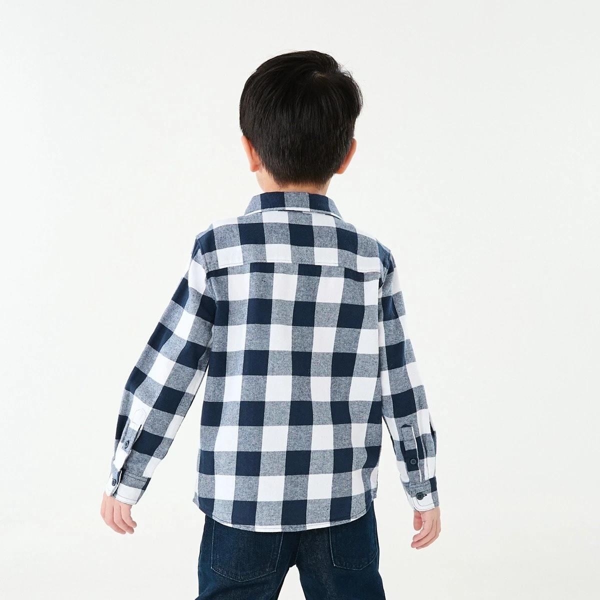 2 Yarn Dyed Flannel Shirt Nvy Check, 2 of 10