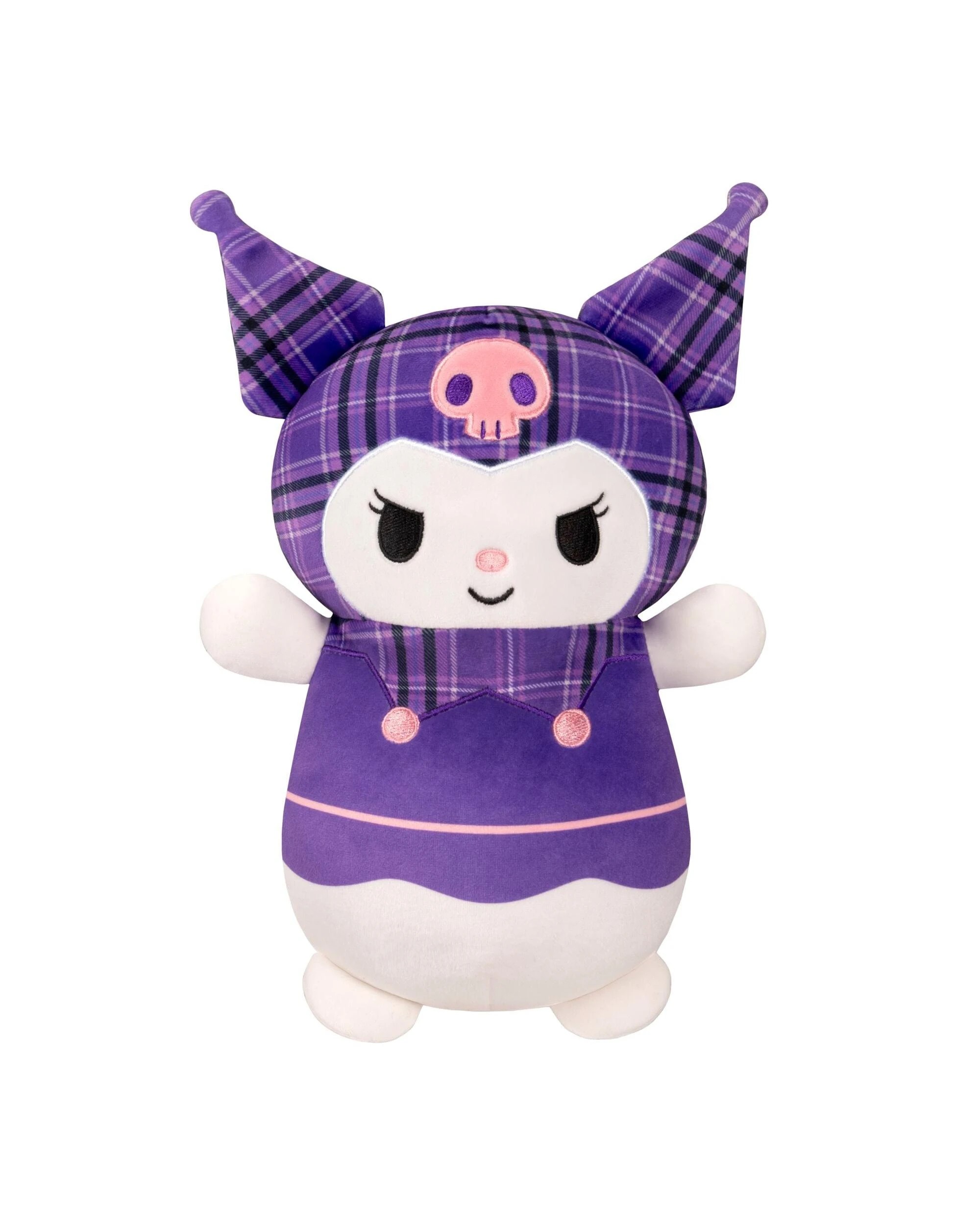2 Squishmallows HugMees Sanrio Kuromi Plaid 10 inch Plush, 2 of 5