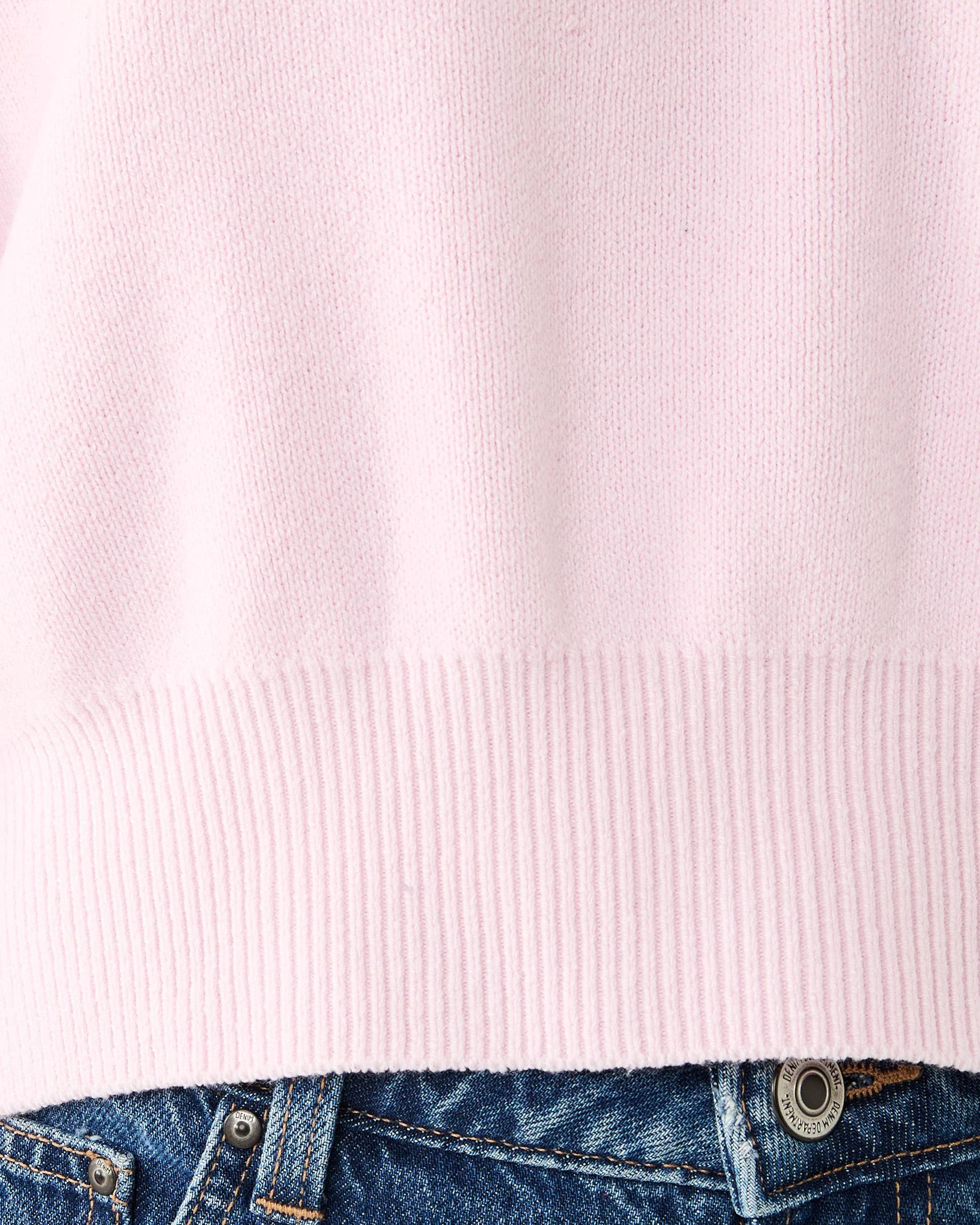 6 Oversized Crew Neck Jumper Bllet Pink, 6 of 7