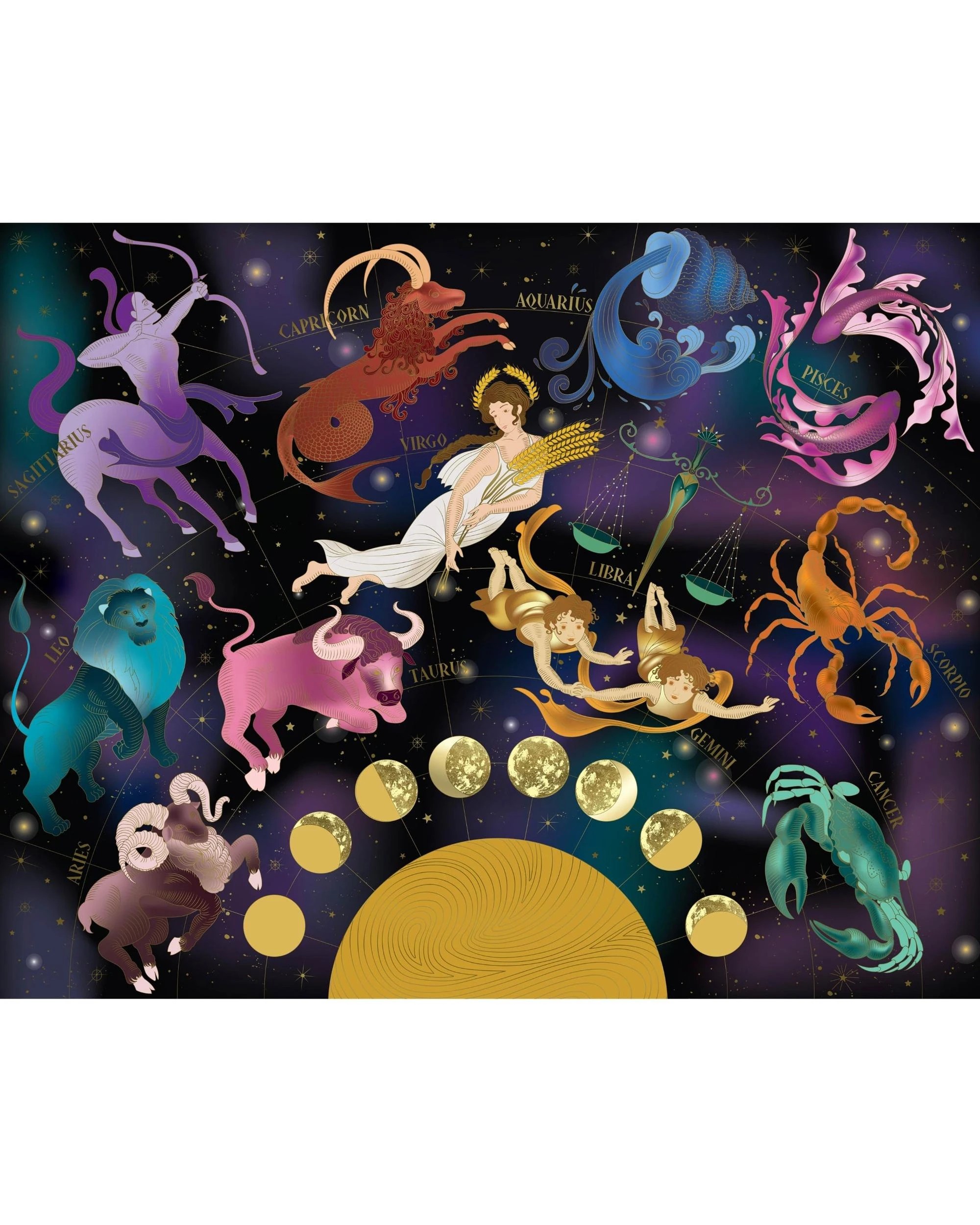 2 Hinkler Mindbogglers Gold Astrology 1500 Piece Puzzle, 2 of 3