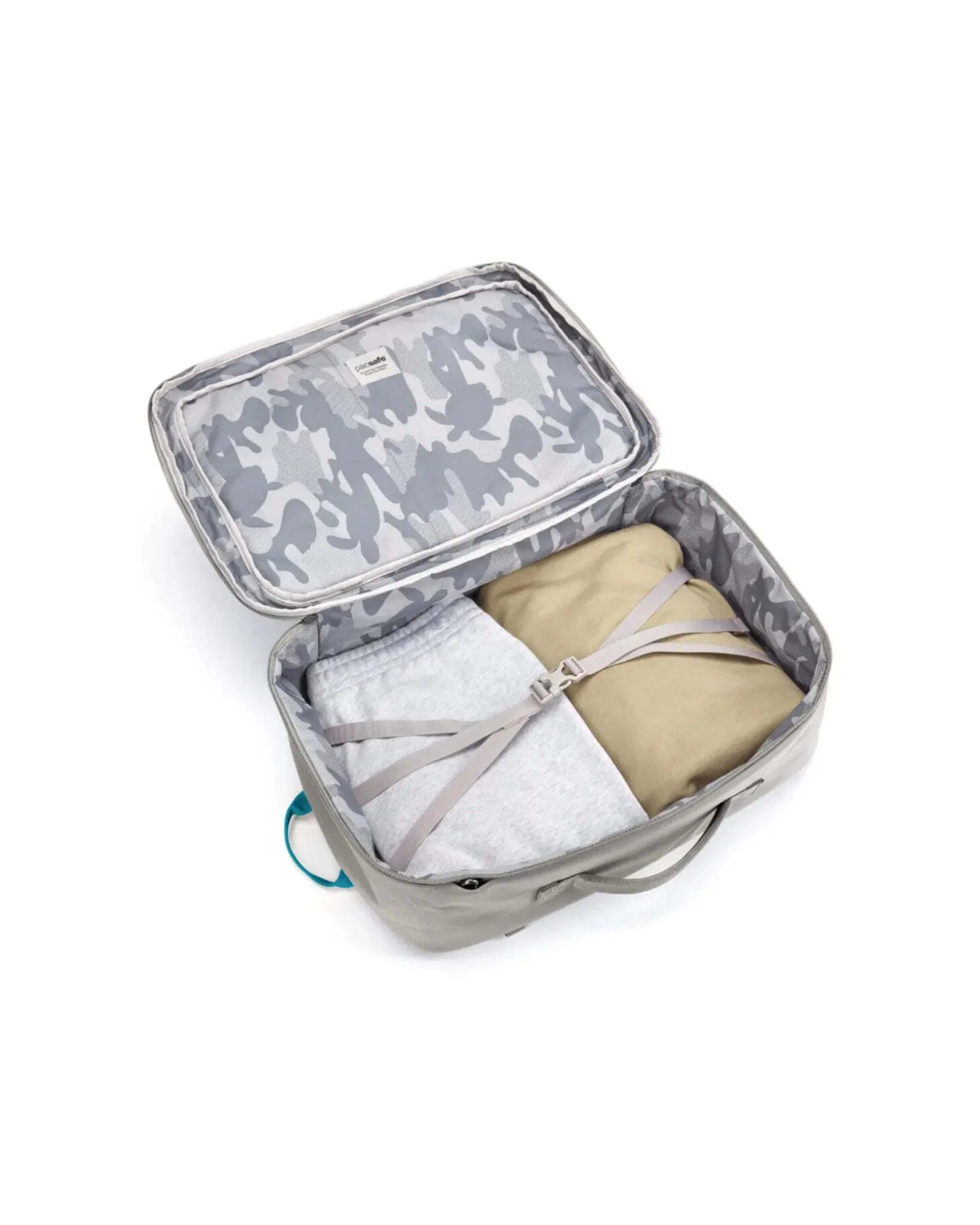 2 Pacsafe GO 34L Anti-Theft Carry-on Backpack Lockable Zip Tab Travel Accessory Stone - Grey, 2 of 8