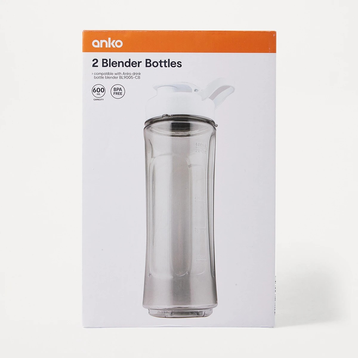 8 2 Pack Blender Bottles - White, 8 of 9