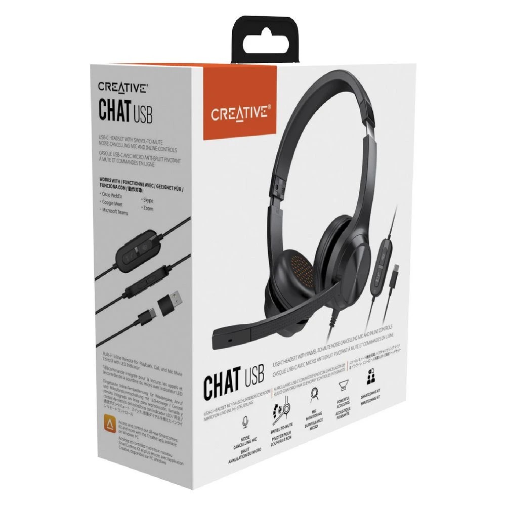 5 Creative Chat USB-C Headset Black, 5 of 5
