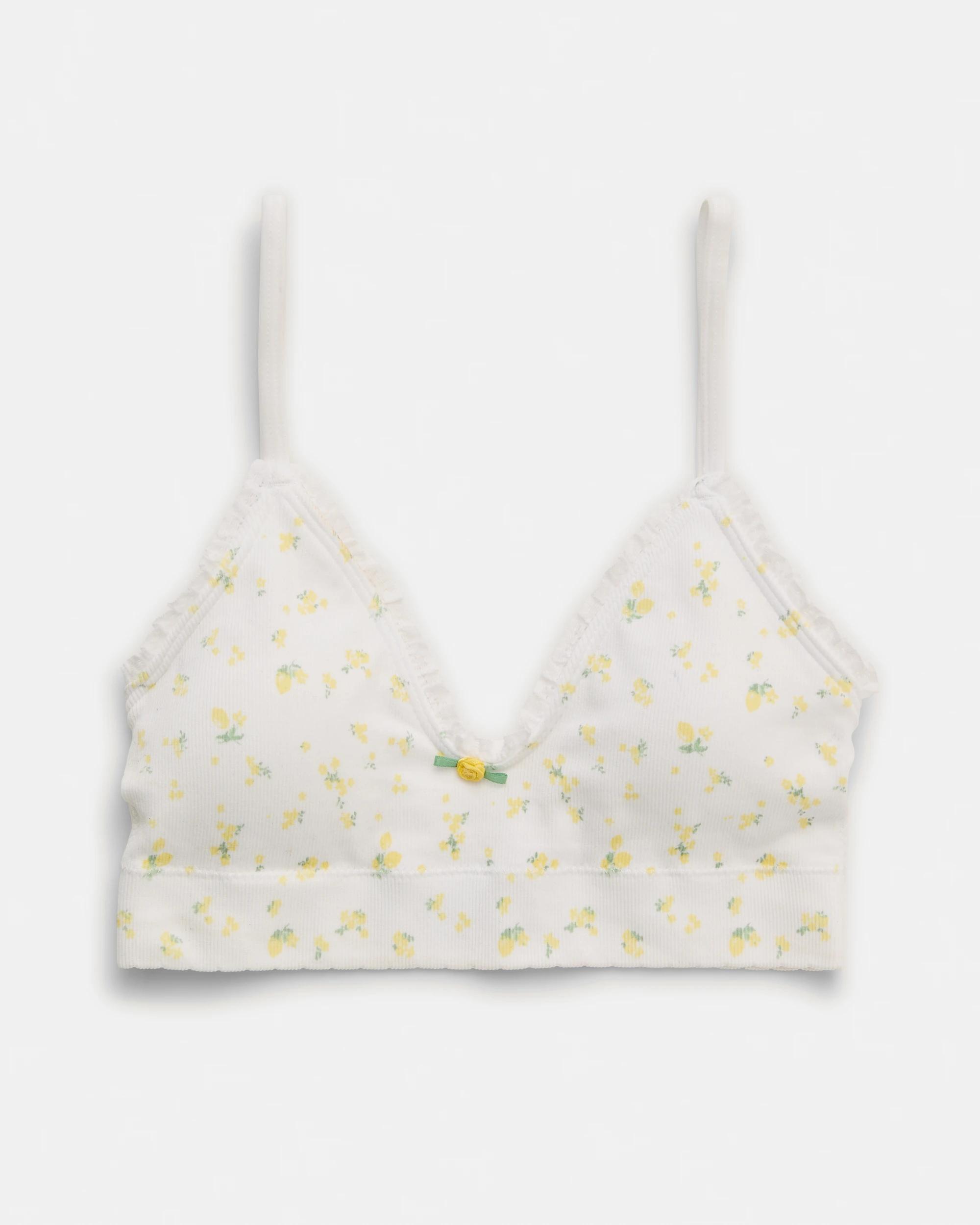 2 2 Pack Seamfree Rib Bralette Lemoncello, 2 of 10