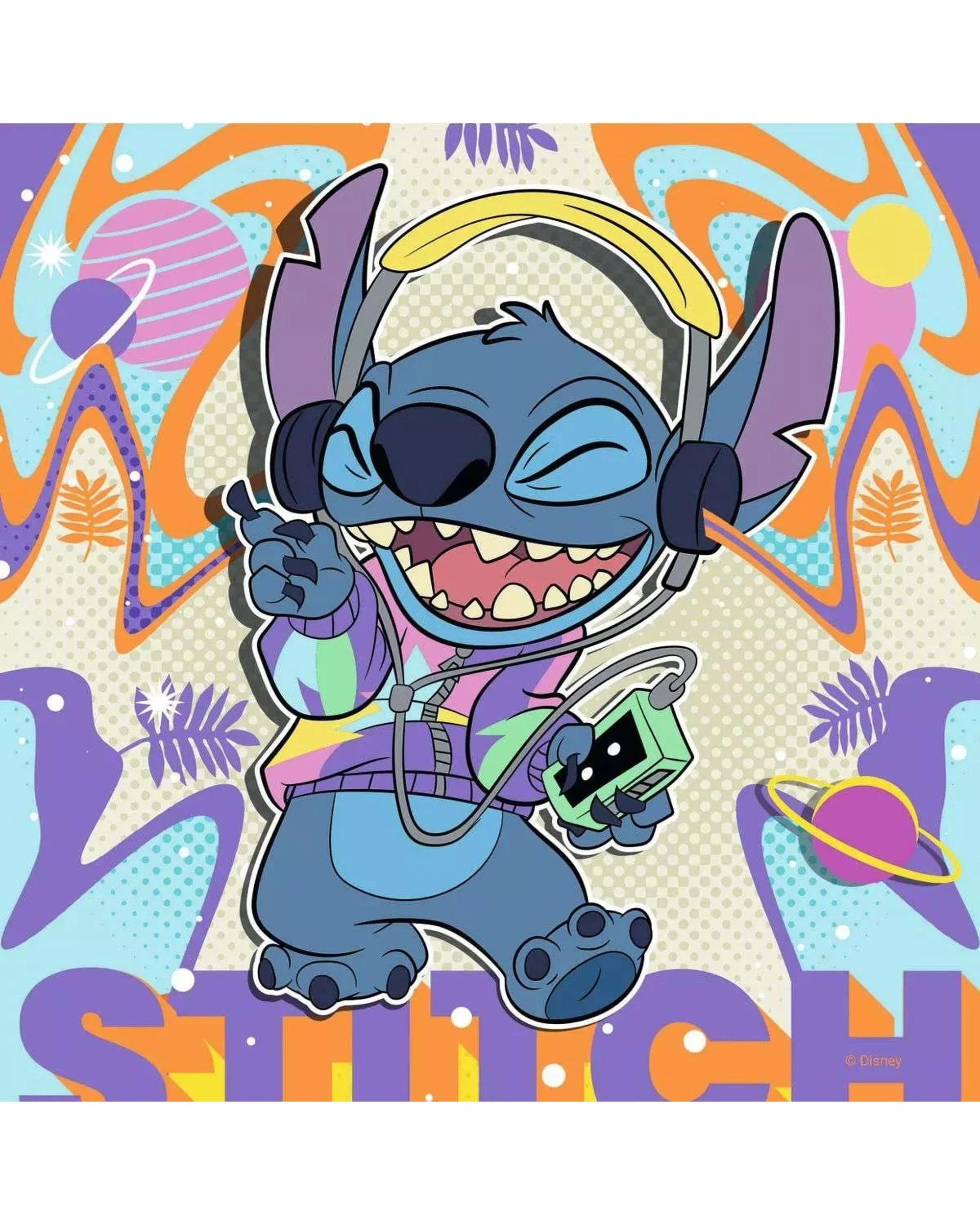 2 Ravensburger Disney Stitch Play the Day Away 3 x 49 Piece Jigsaw Puzzle, 2 of 4