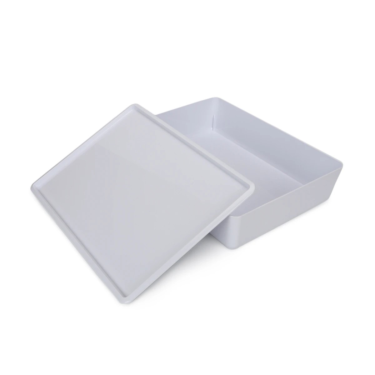 1 6L Smooth and Shiny Plastic Tub - White, 1 of 7