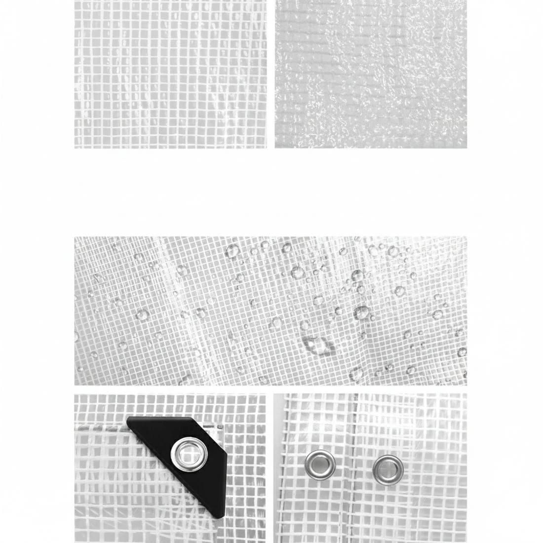 5 Instahut Tarp Tarpaulin 4x6m Canvas Heavy Duty Camping Cover - Clear, 5 of 7