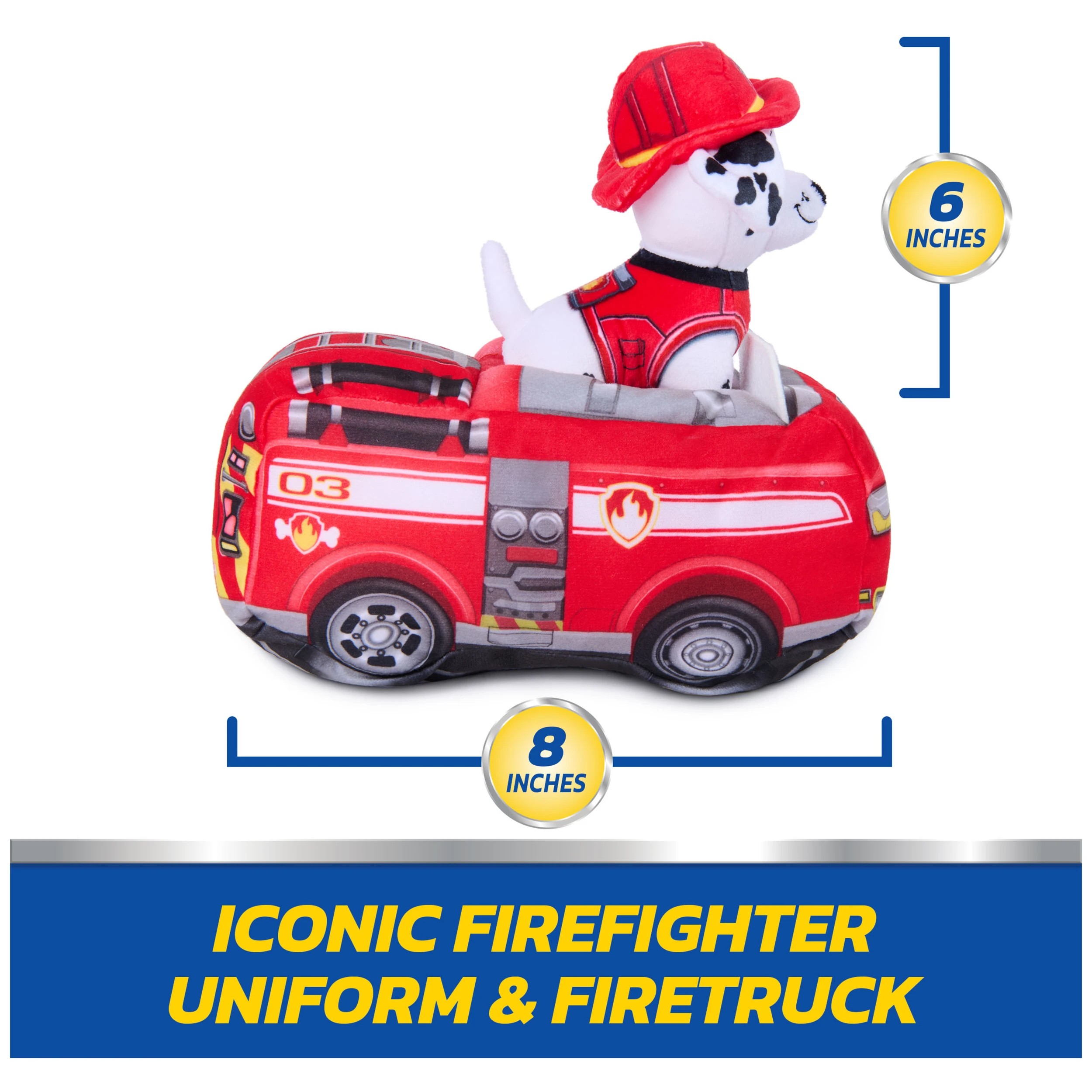 4 Paw Patrol 2 - in - 1 Rescue Marshall Plush - Red, 4 of 8