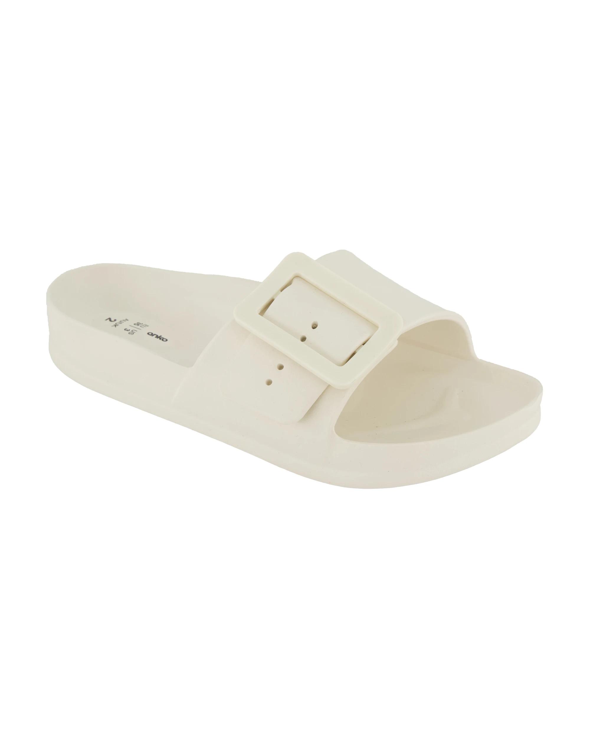 1 Senior Buckle Slides Beige, 1 of 3