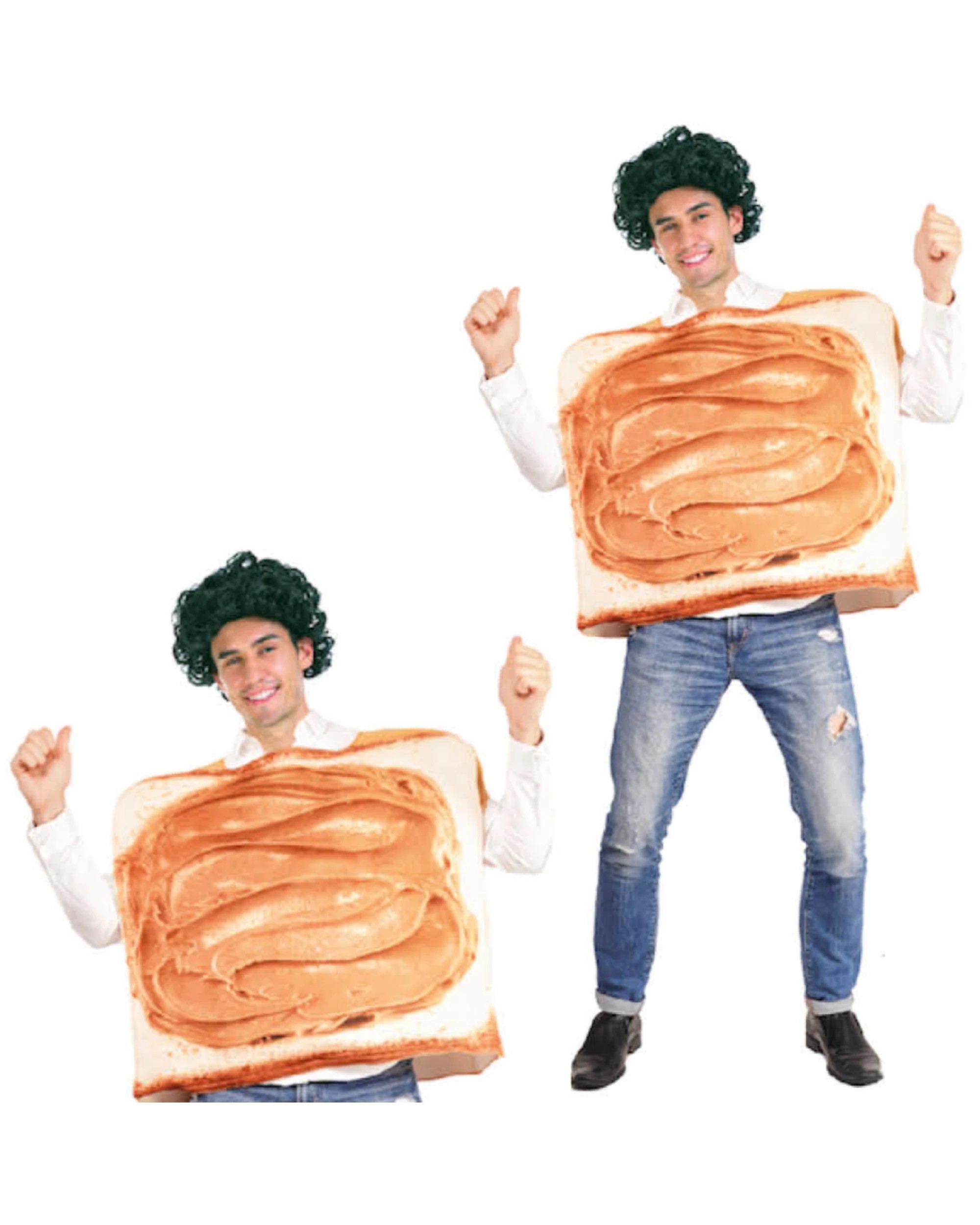 1 BR Costumes Peanut Butter Adult Costume for Halloween and Parties, 1 of 3