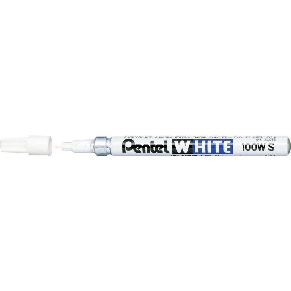 2 Pentel 100W-S Bullet Marker White, 2 of 5