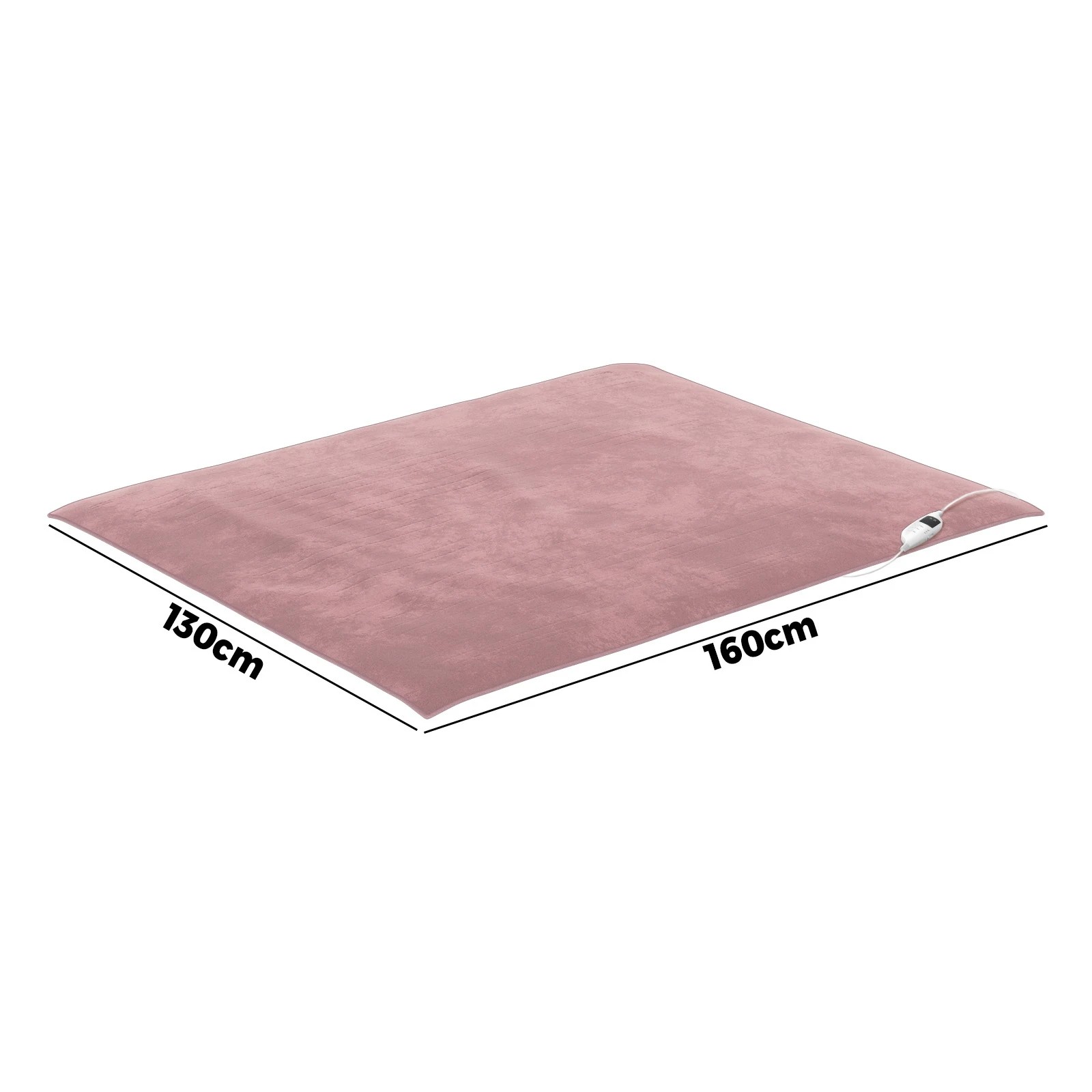2 Bedra Bedding Washable Electric Heated Throw Rug Flannel Snuggle Blanket Winter - Single Bed - Pink, 2 of 10