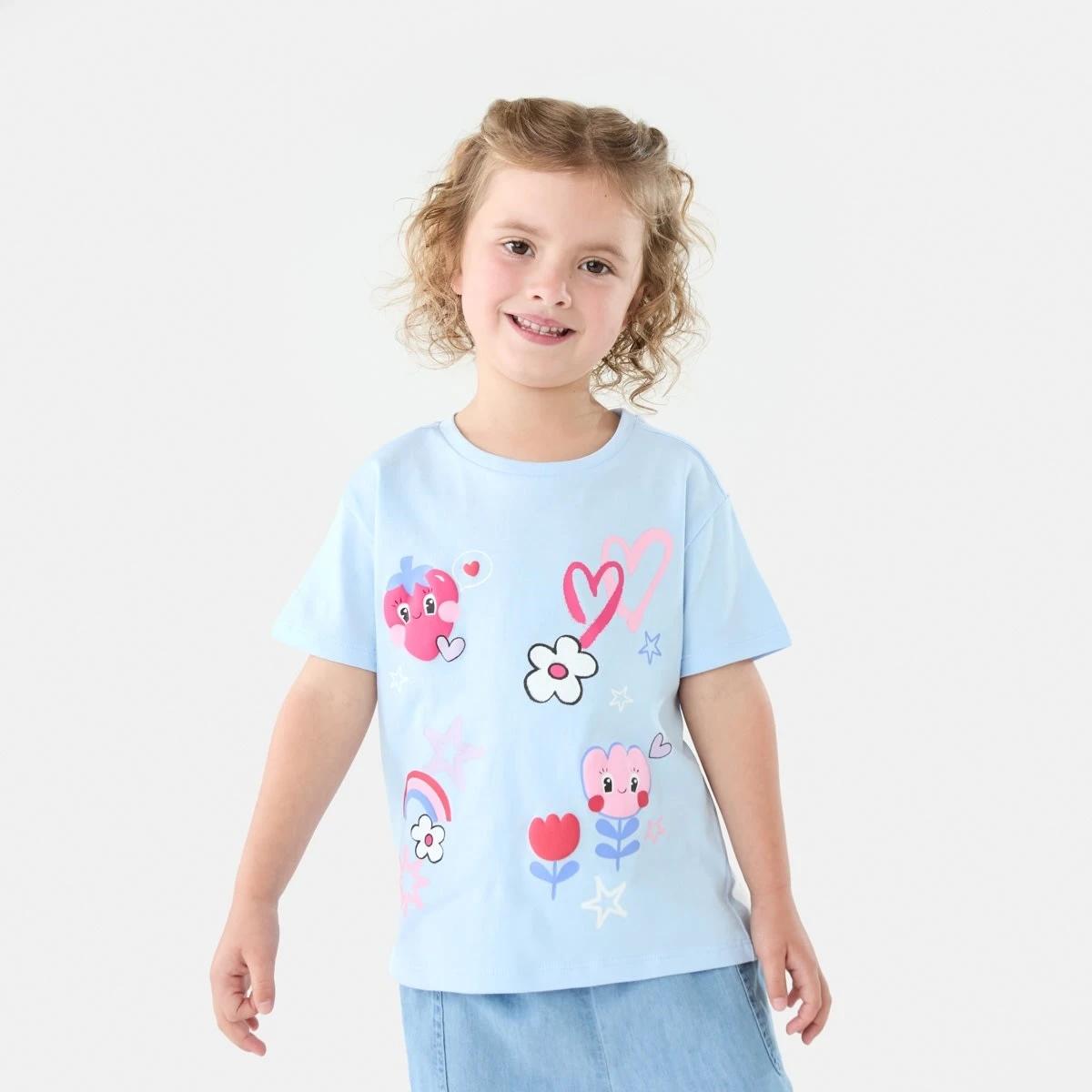 1 Print T-shirt Tulip Hrt, 1 of 8