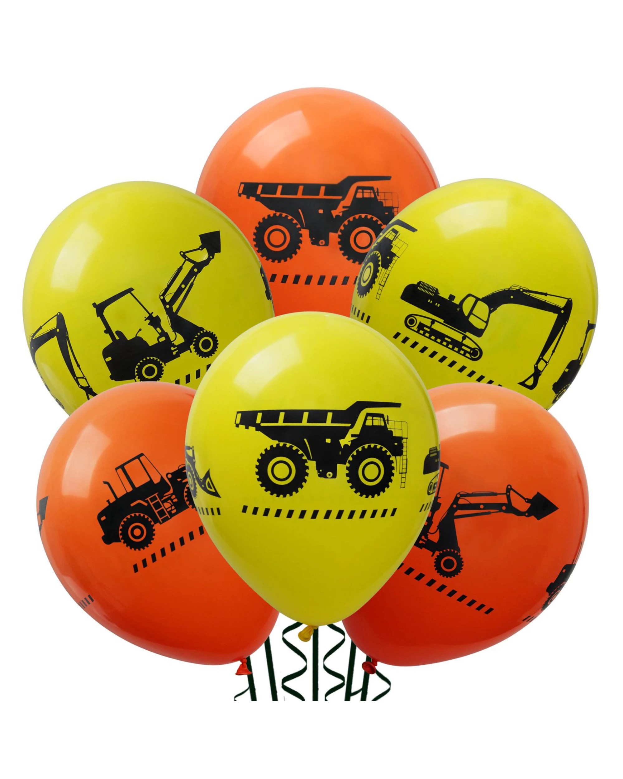 1 Sempertex Sempertex Construction Trucks Balloons Pack of 25, 1 of 2