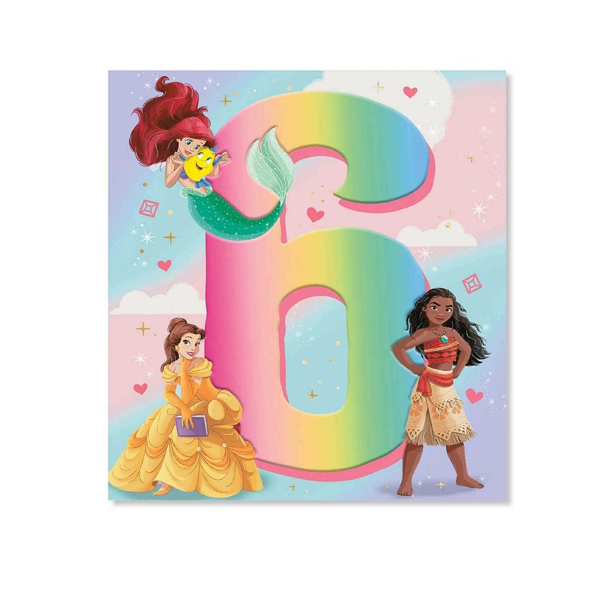 3 Hallmark 6th Birthday Card - Disney Princess, 3 of 3