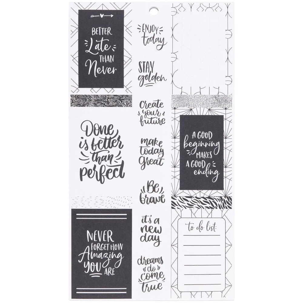 2 Born Large Sticker Book 12 Sheets Black and White, 2 of 2