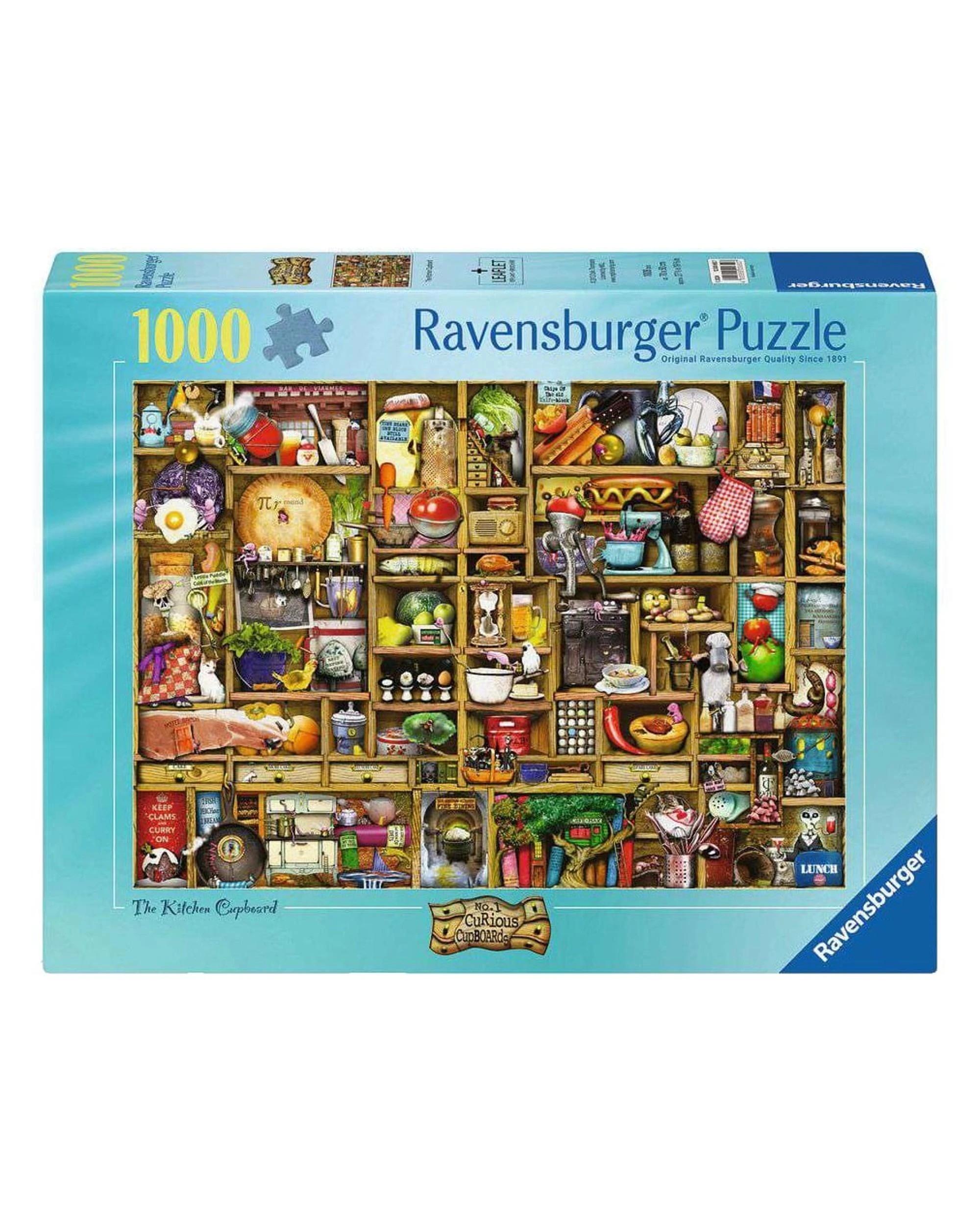1 Ravensburger Curious Cupboards 1 The Kitchen Cabinet 1000 Piece Jigsaw Puzzle, 1 of 2