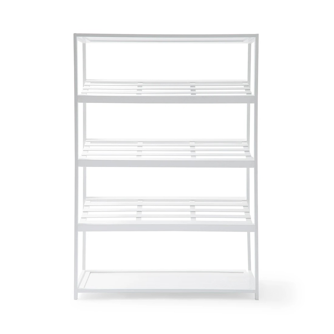 4 5 Tier White Bamboo Shoe Rack, 4 of 8