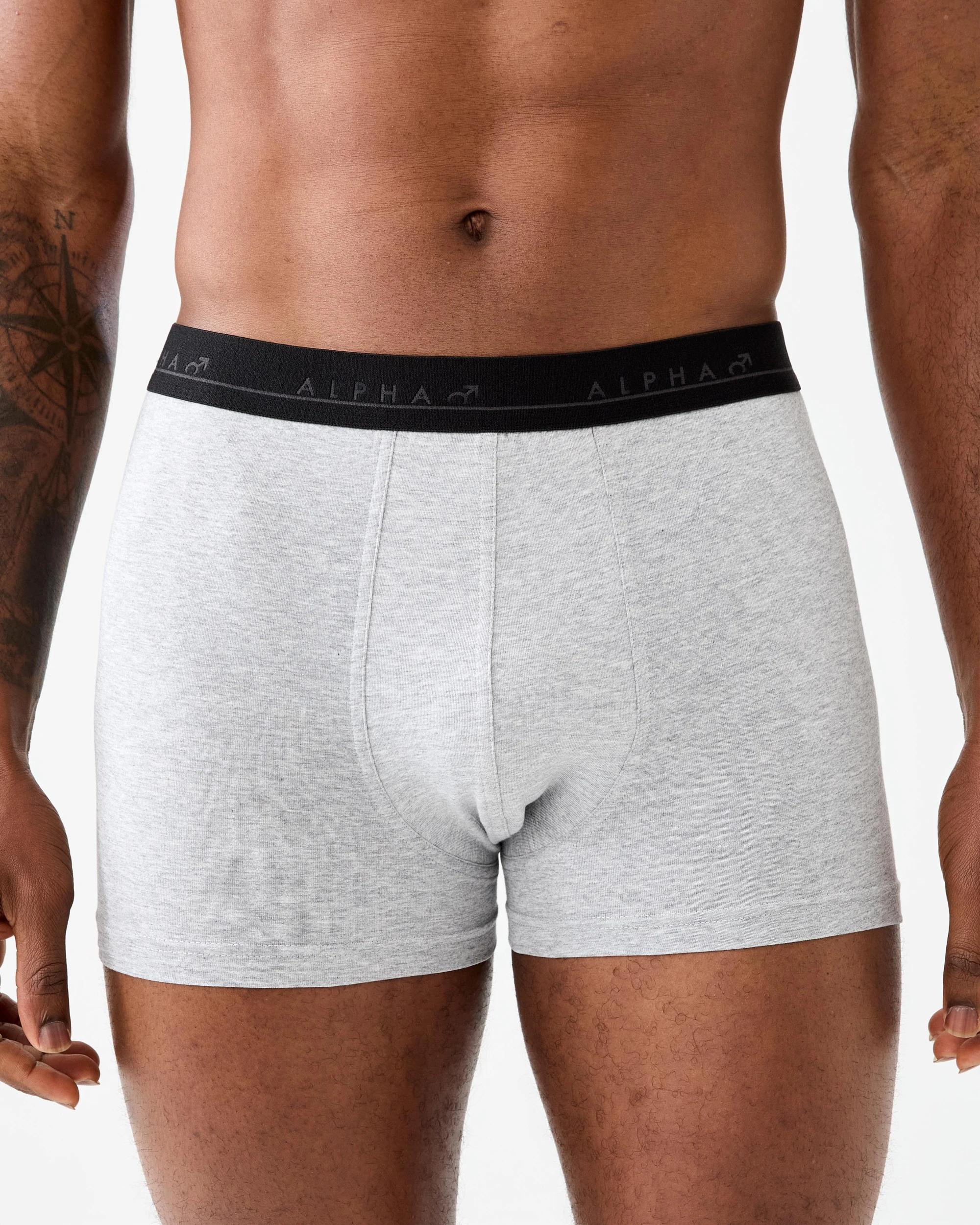 3 5 Pack Plain Trunks Navy Grey, 3 of 10
