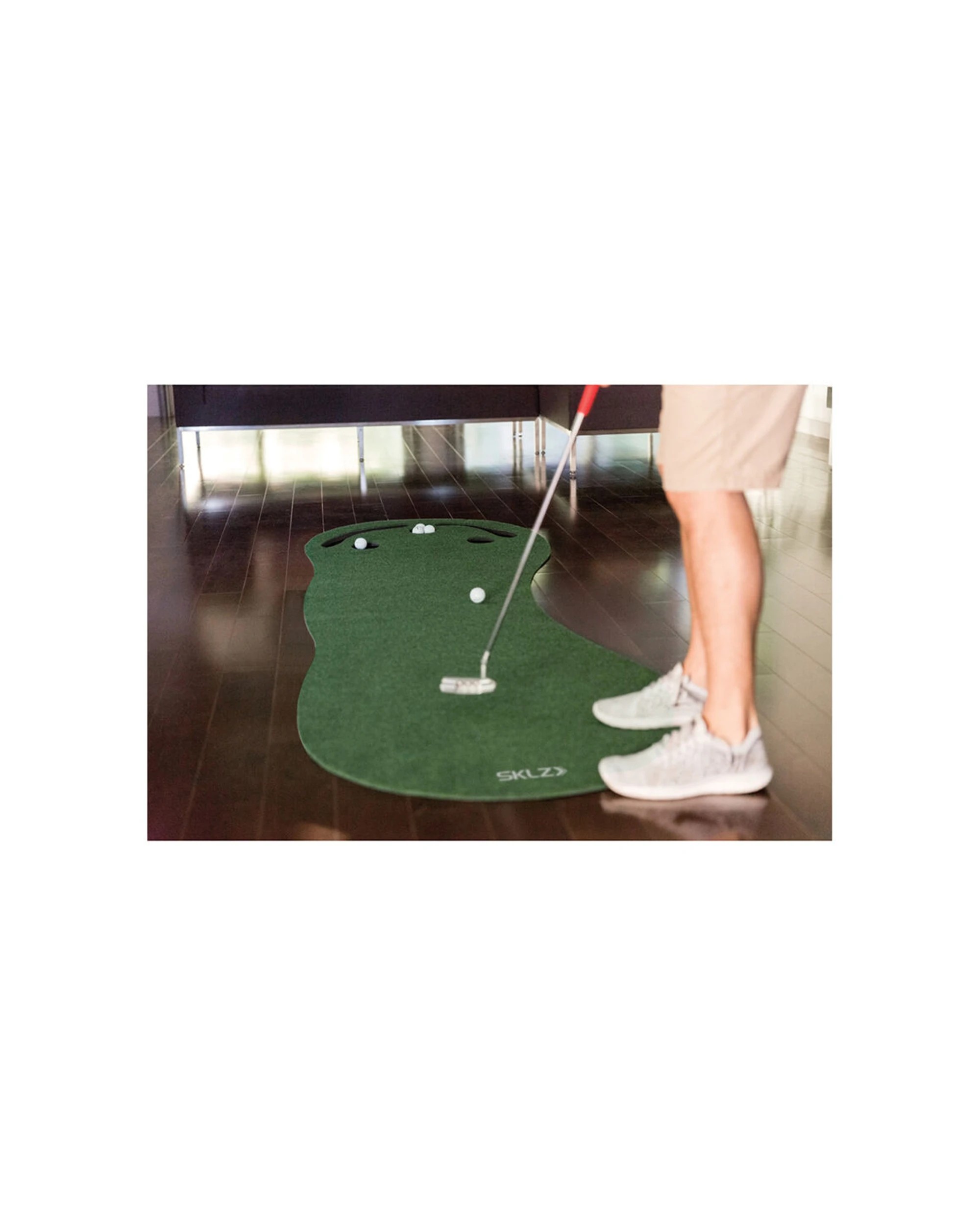 2 Sklz Premium Mat Practice Putting Golf Sports Training Durable Realistic - Green, 2 of 3