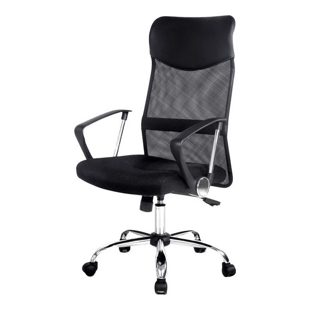 1 Artiss Mesh Office Chair High Back - Black, 1 of 8