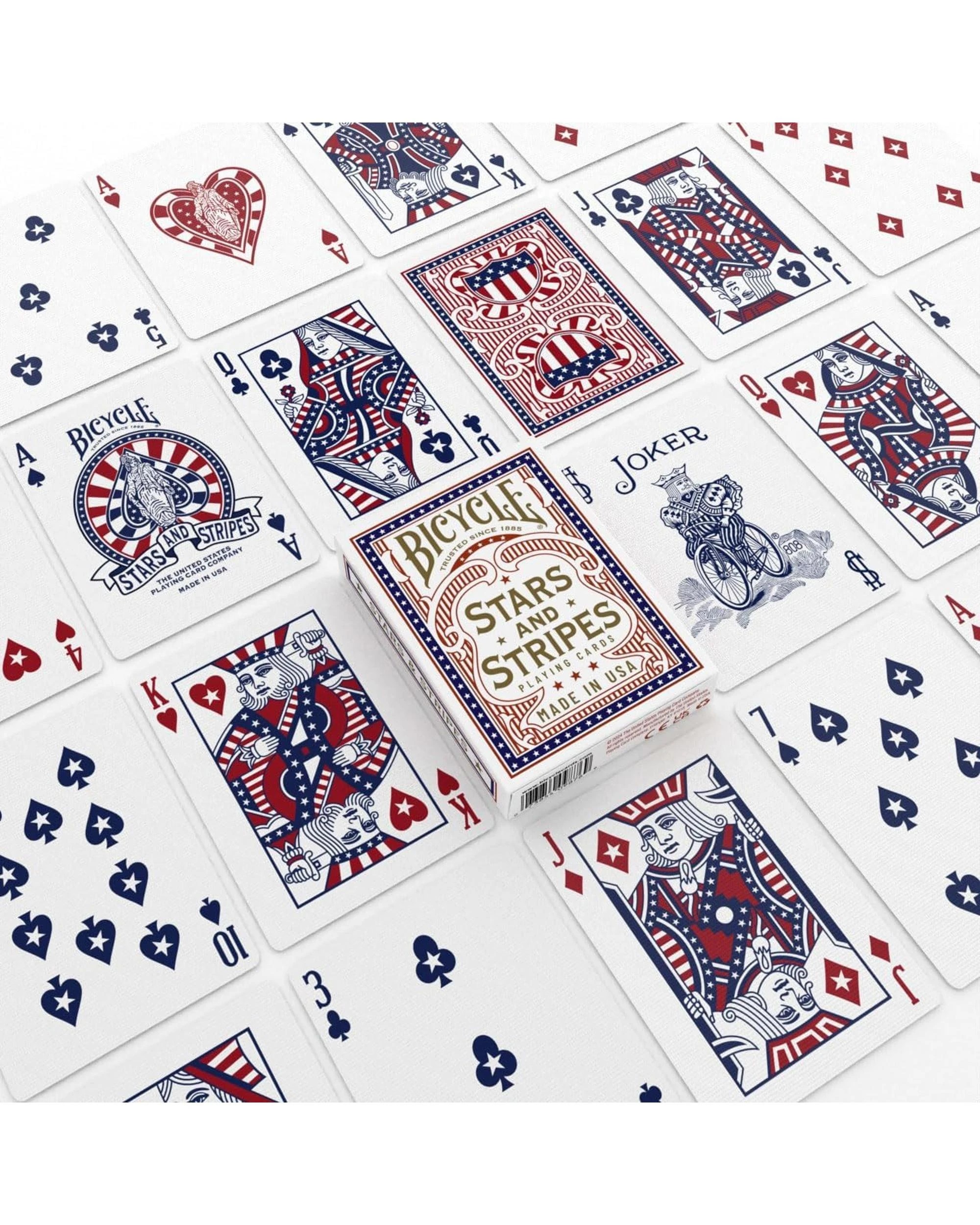3 Bicycle Stars and Stripes Playing Cards, 3 of 7