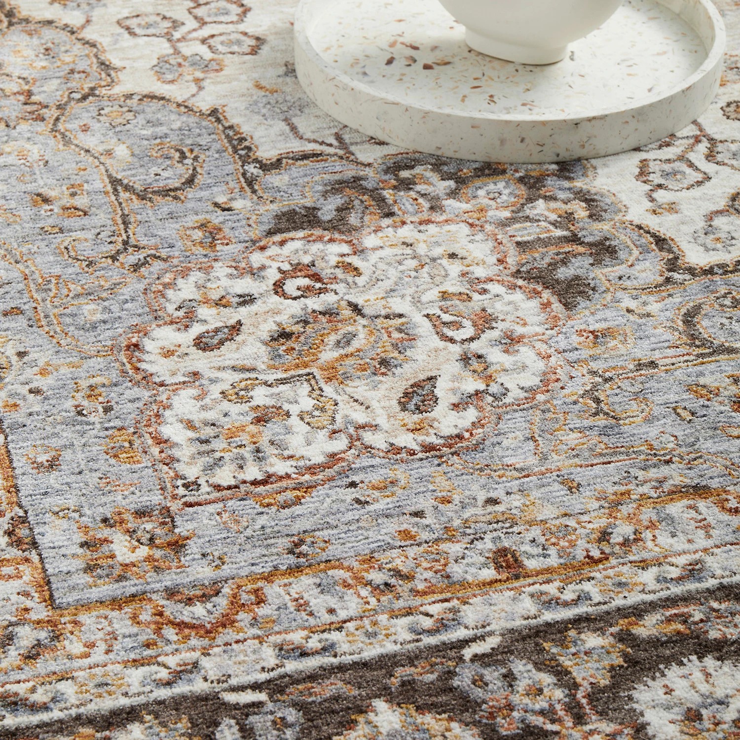 6 Common Ground Rugs Jaipur 77 380x300cm - Extra Large Power Loomed Floor Rug - Silver, 6 of 9