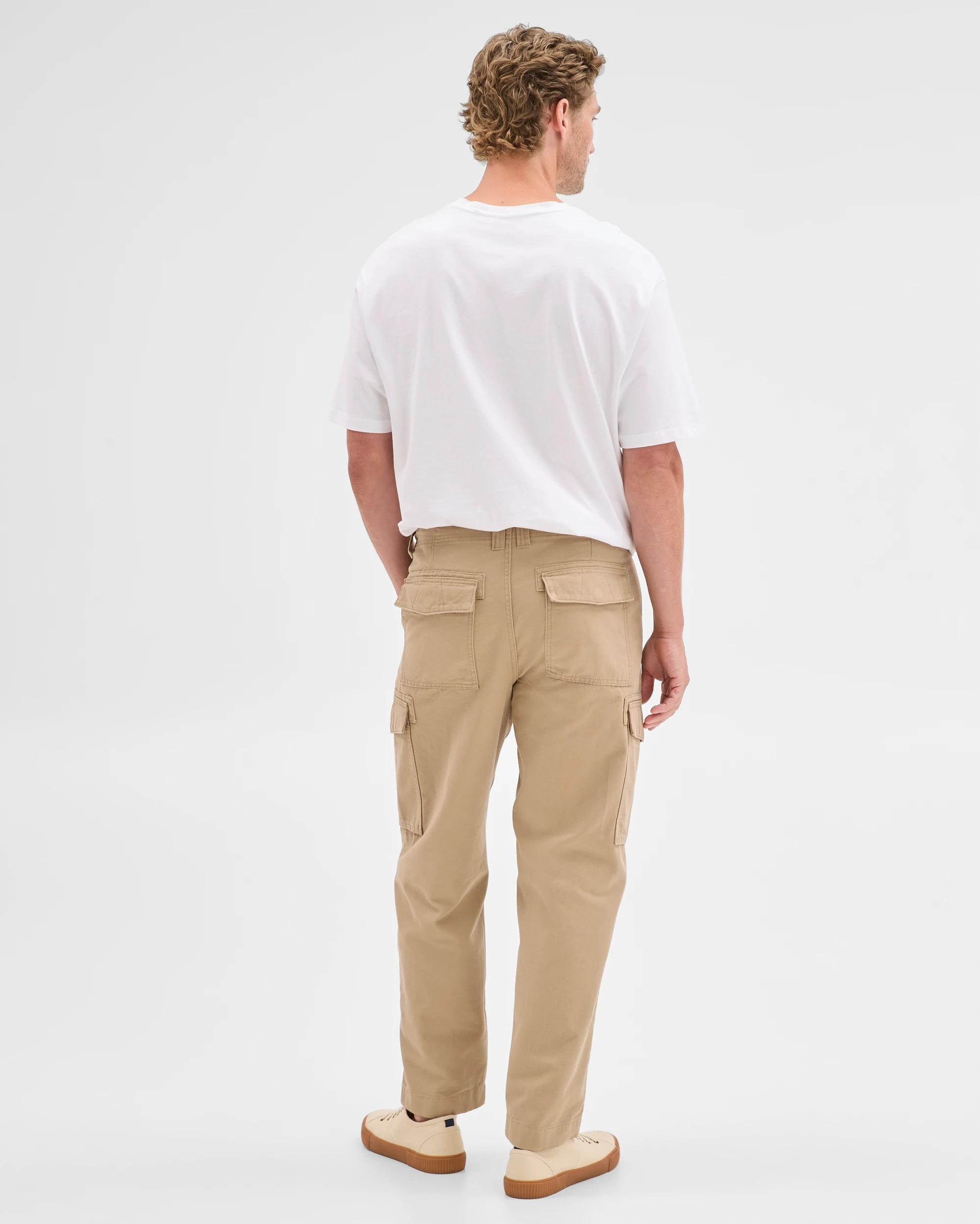 4 Target Man Australian Cotton Regular Fit Cargo Pants TAN, 4 of 8